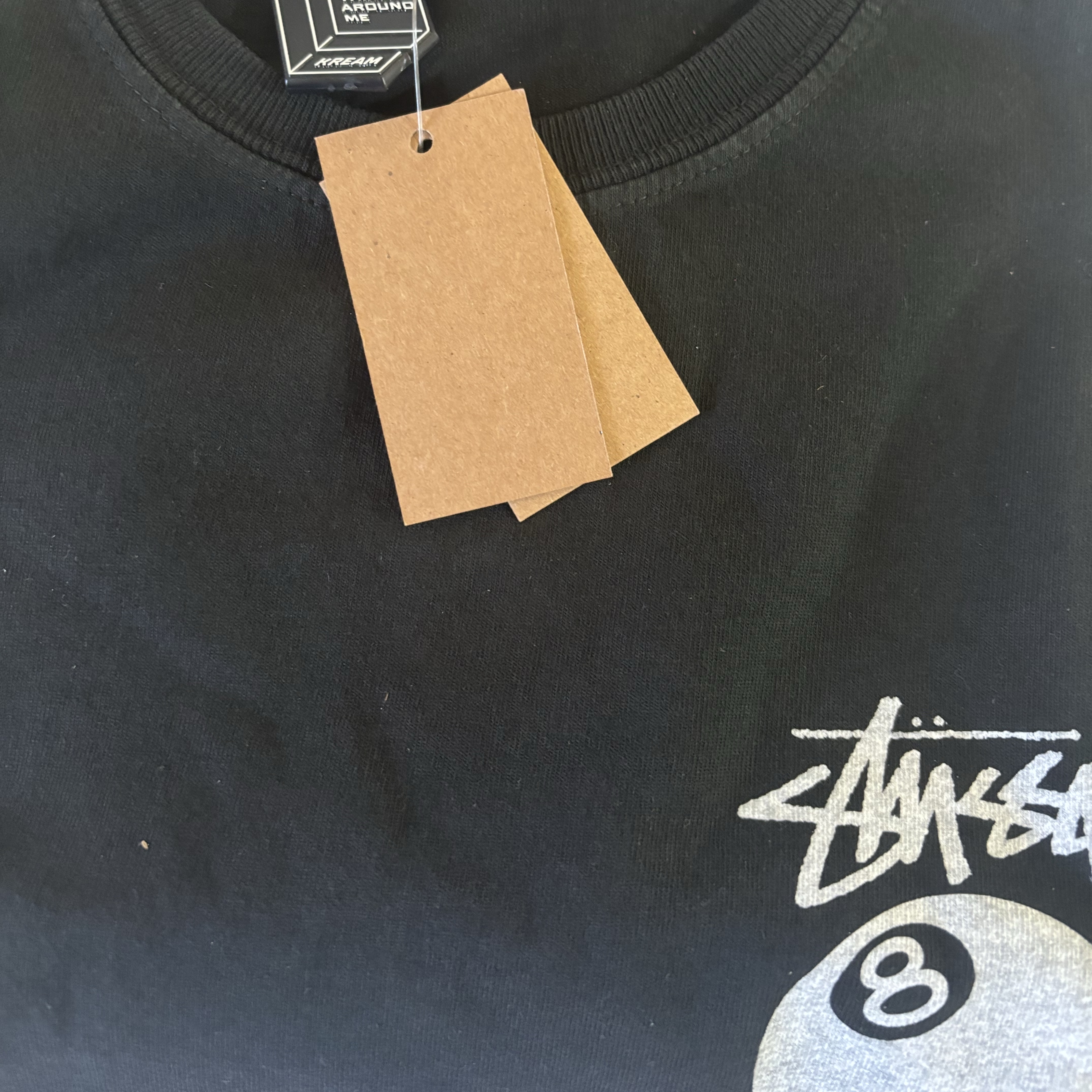 Stussy 8 Ball Pigment Dyed T-Shirt Black 착용 스타일