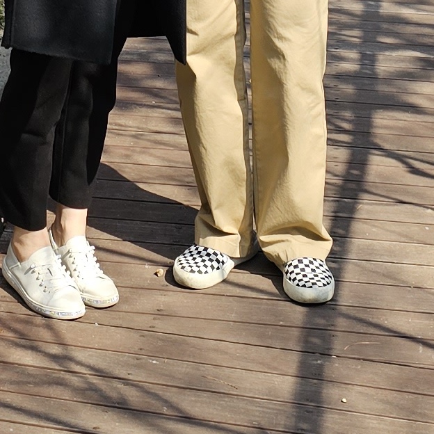 Vans Checkerboard Comfycush One Black 착용 스타일