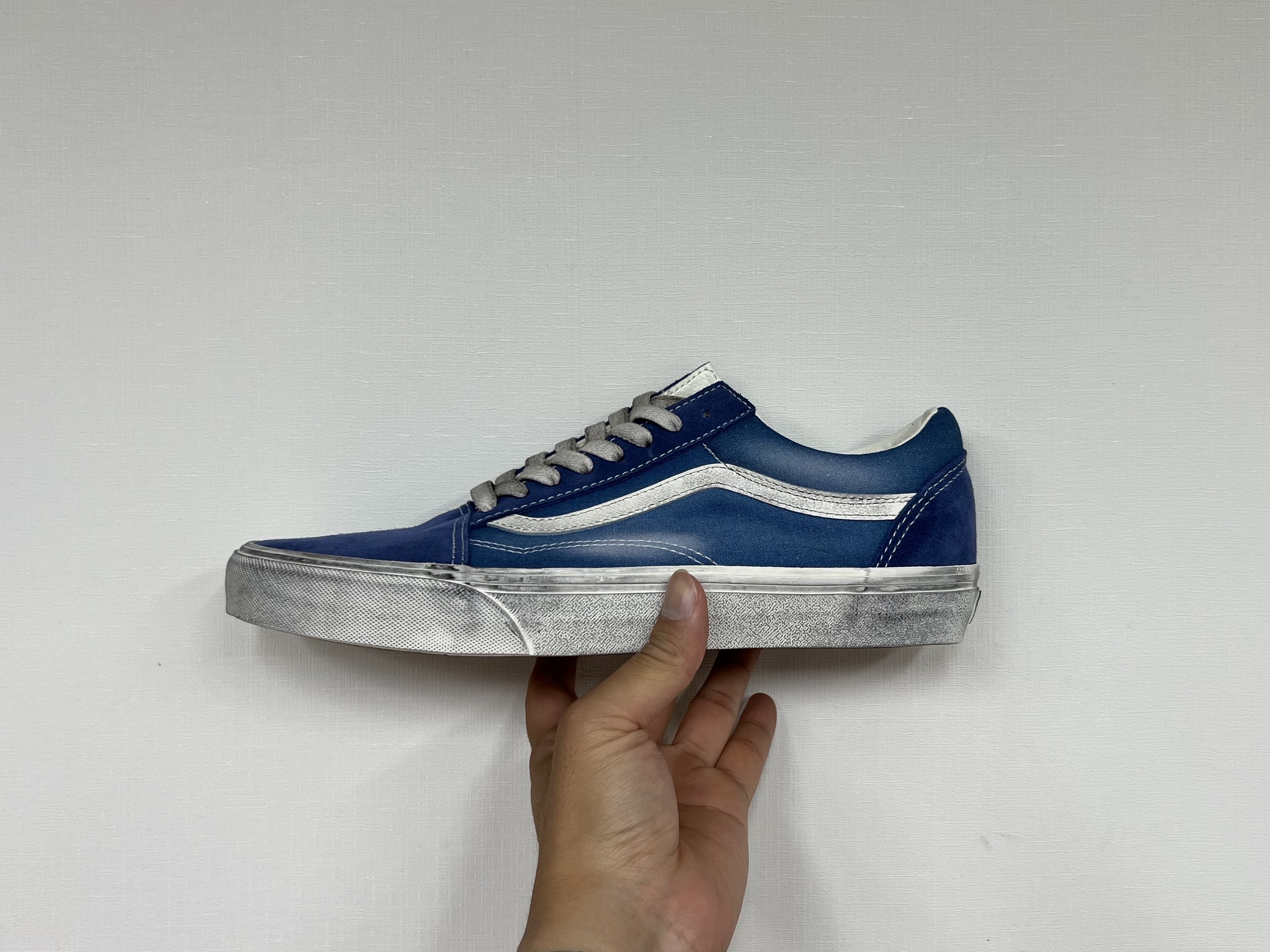 Vans Old Skool Wave Washed Blue 착용 스타일