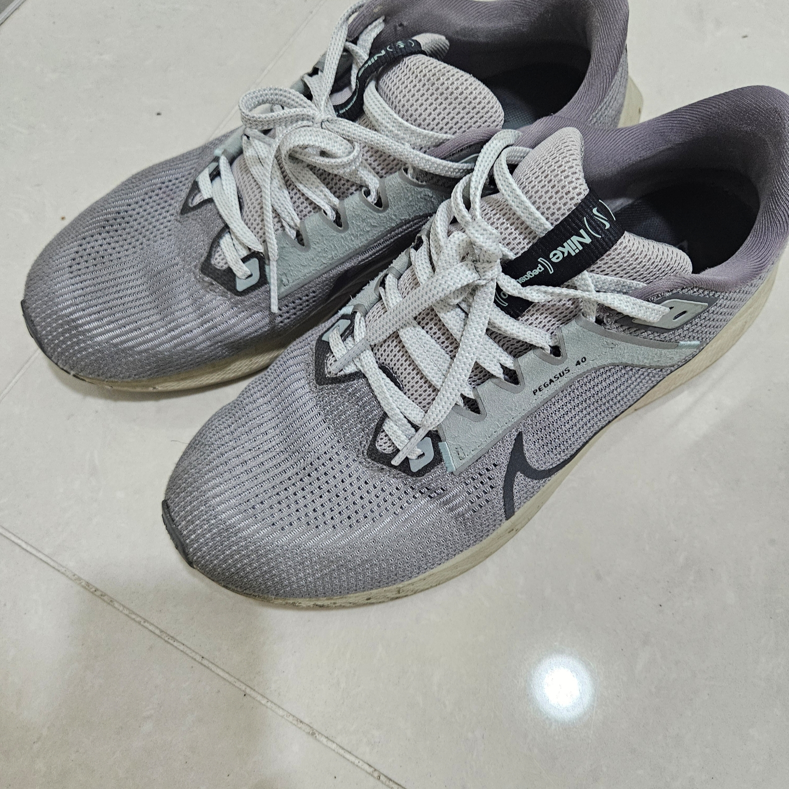 Nike Air Zoom Pegasus 40 PRM Light Iron Ore Flat Pewter 착용 스타일