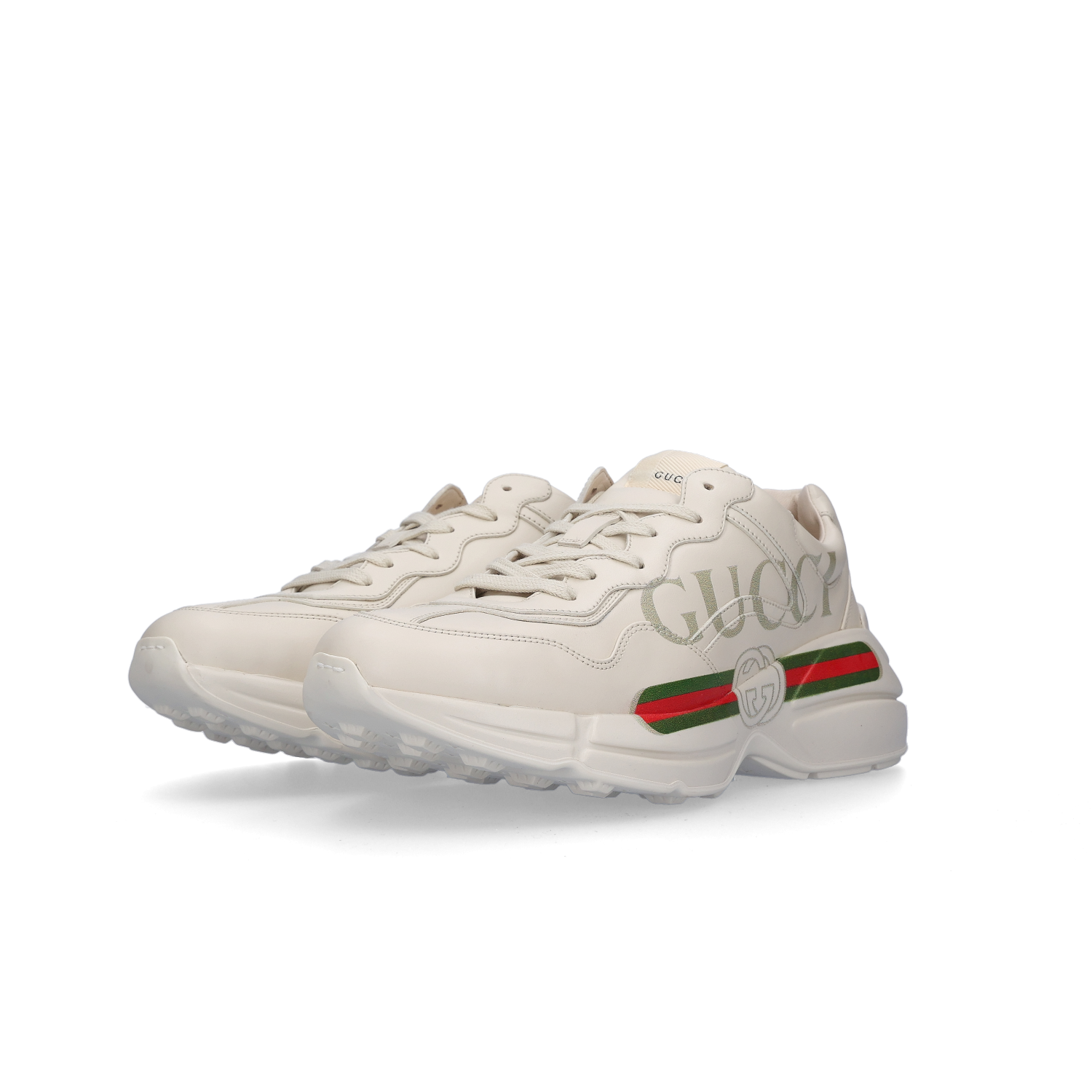 Gucci Rhyton Leather Sneakers Logo