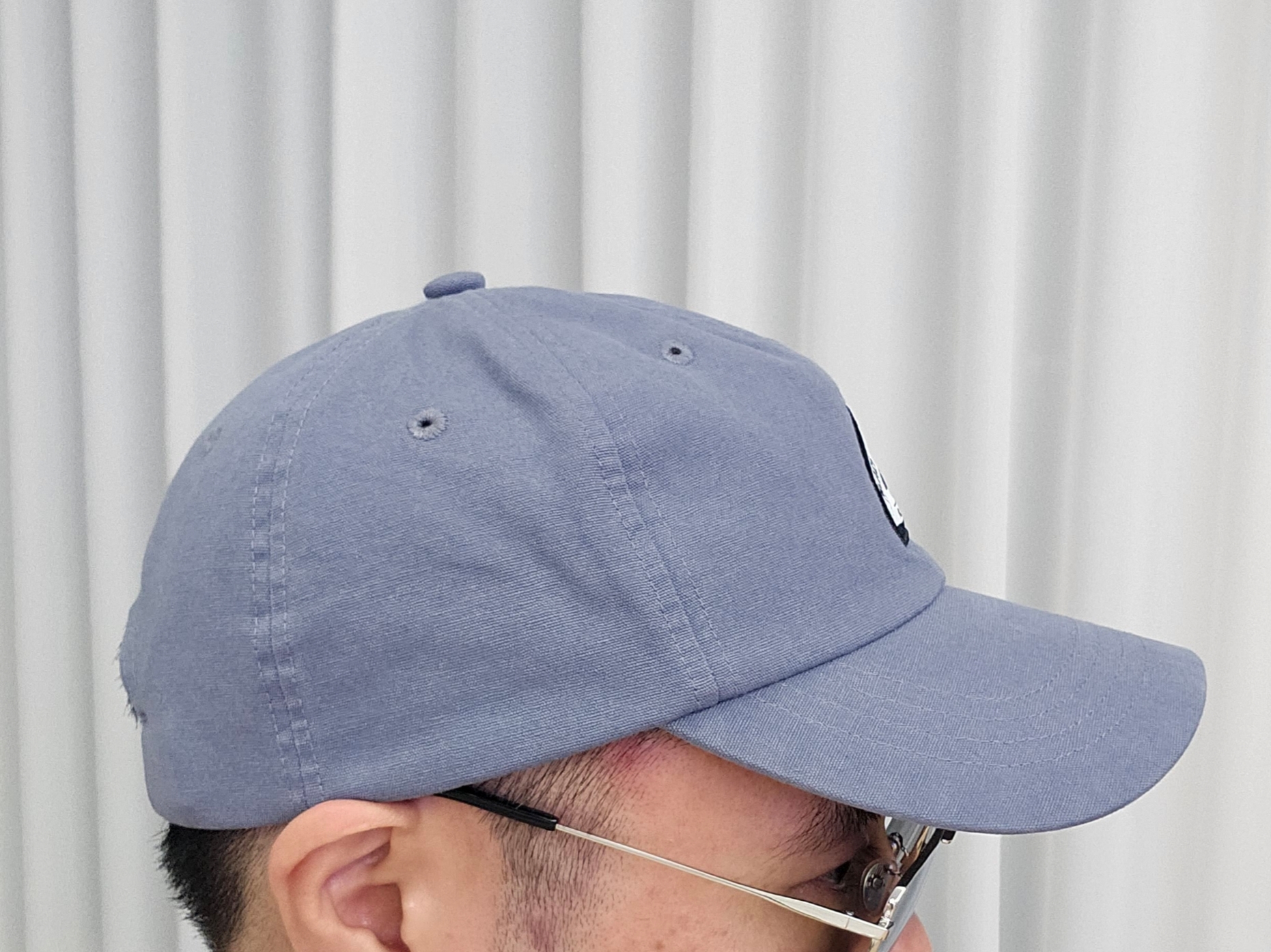 Supreme Mesh Sunshield Camp Cap Navy - 24SS, Supreme Reflective Ripstop Camp Cap Black - 24SS 착용 스타일 - 8