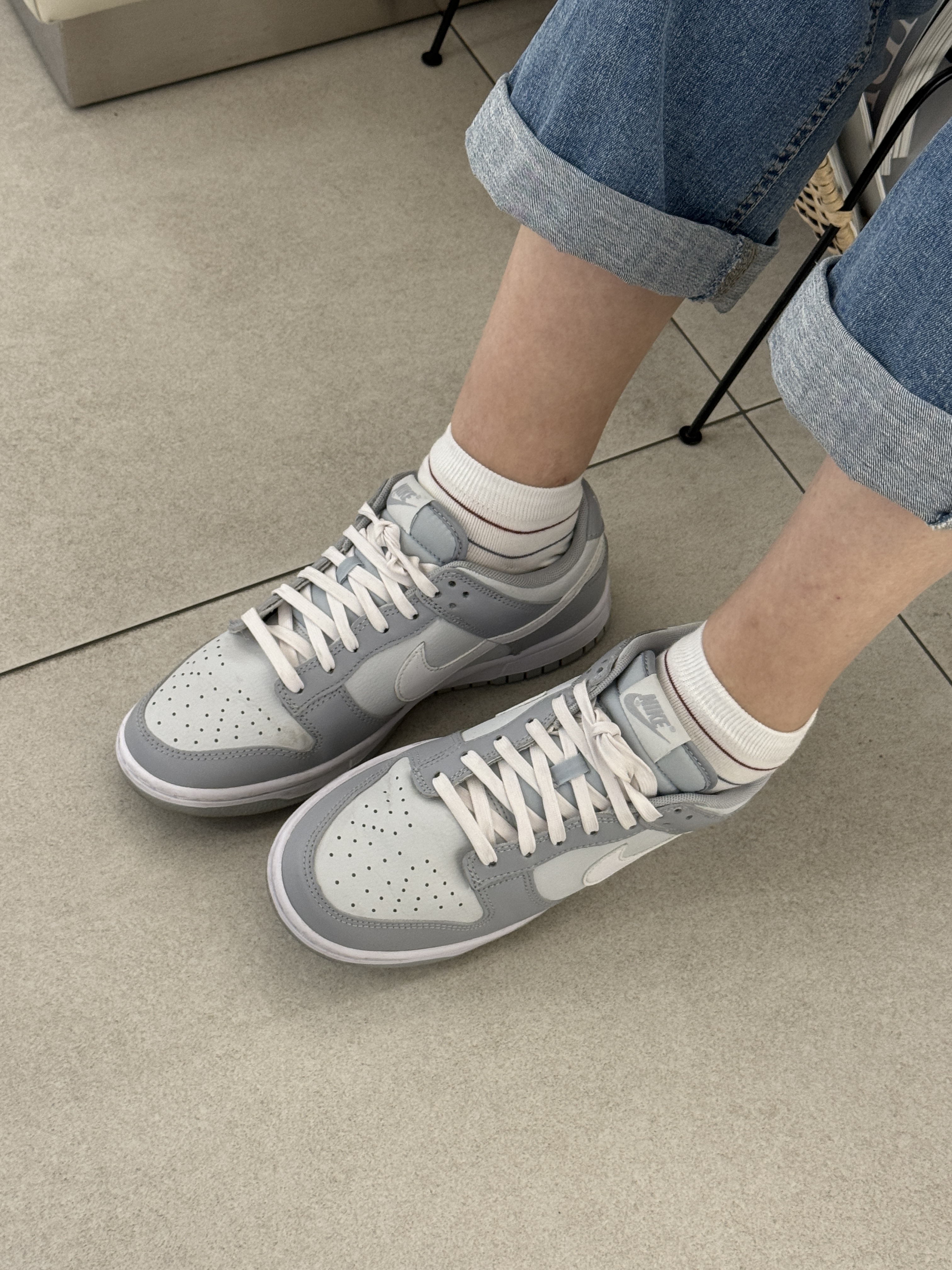Nike Dunk Low Retro Wolf Grey 착용 스타일