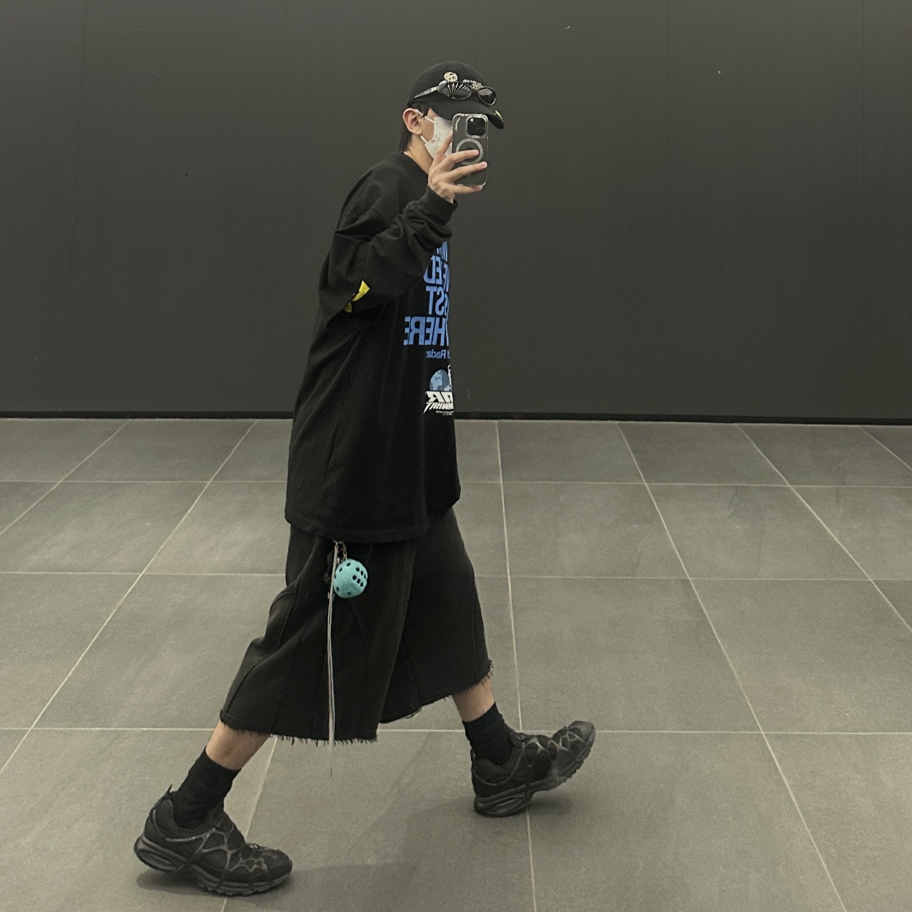 Nike Air Kukini Triple Black 착용 스타일