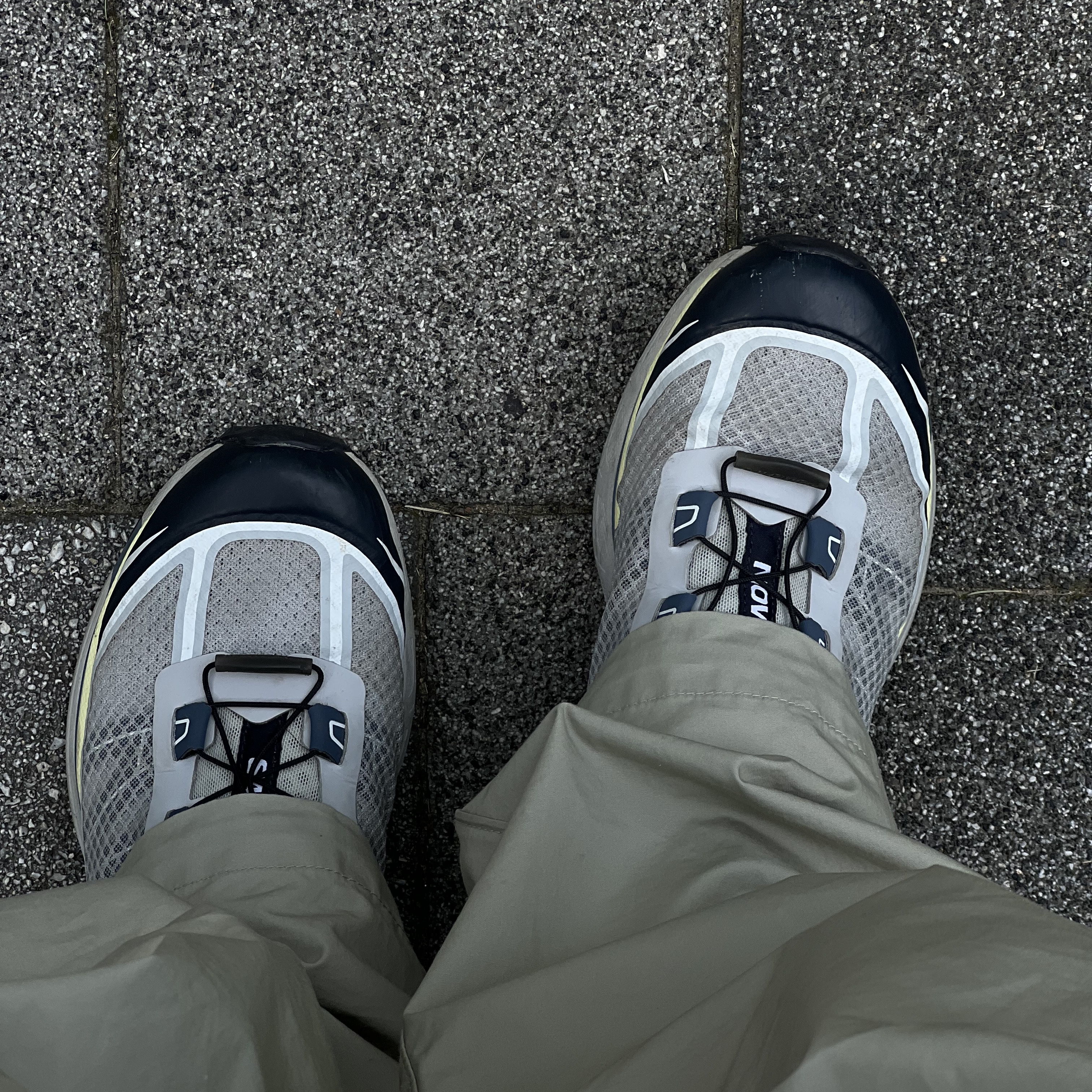 Salomon XT-6 FT Pearl Blue Night Sky 착용 스타일 - 1