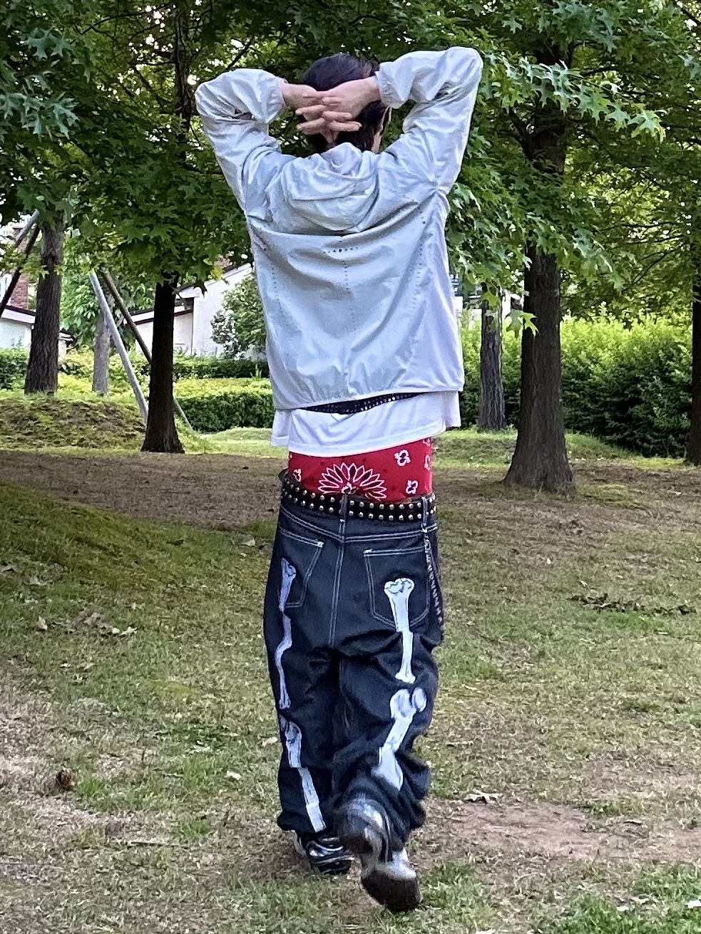 Sansan Gear Crosshair Mesh Jacket Light Grey - 24SS, Supreme Hanes Bandana Boxer Briefs Red (2 Pack) 착용 스타일 - 1