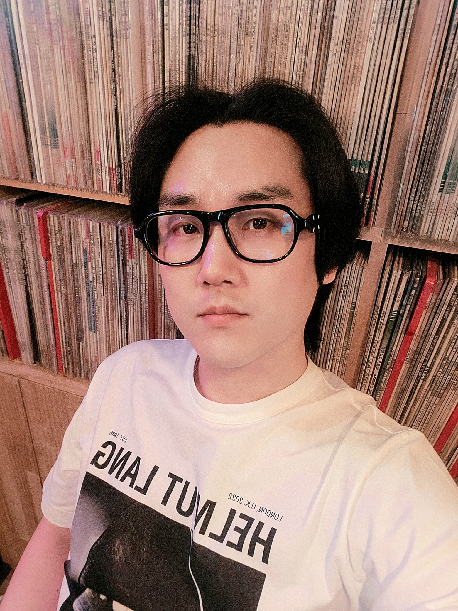 Gentle Monster x Maison Margiela MM113 Black Clear 착용 스타일 - 2