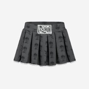 Kashiko Jewel cocktail Pleats Skirt Pants Charcoal