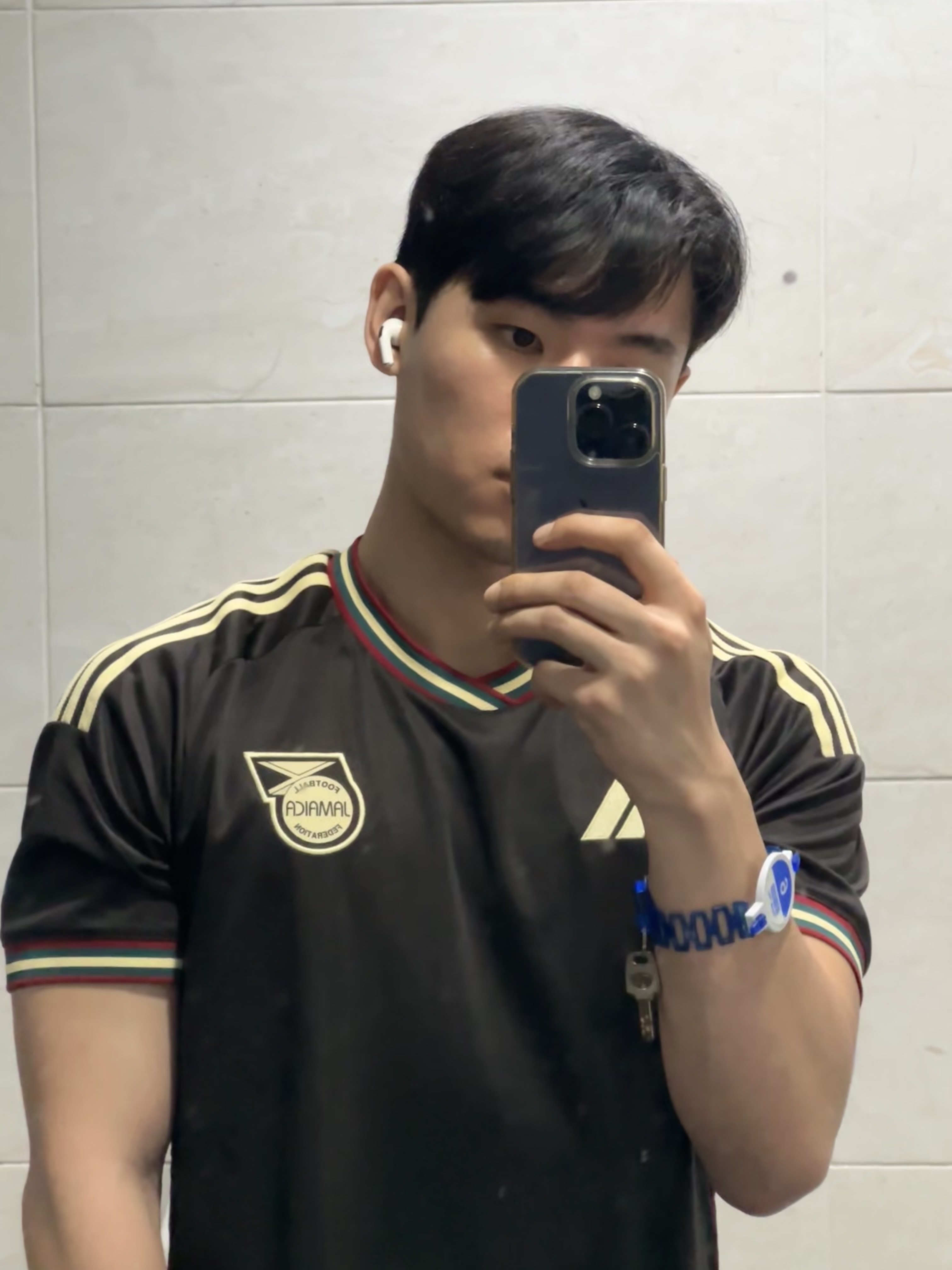 Adidas x Wales Bonner Jamaica 23 Away Jersey Night Brown - KR Sizing (Non Marking Ver.) 착용 스타일 - 2