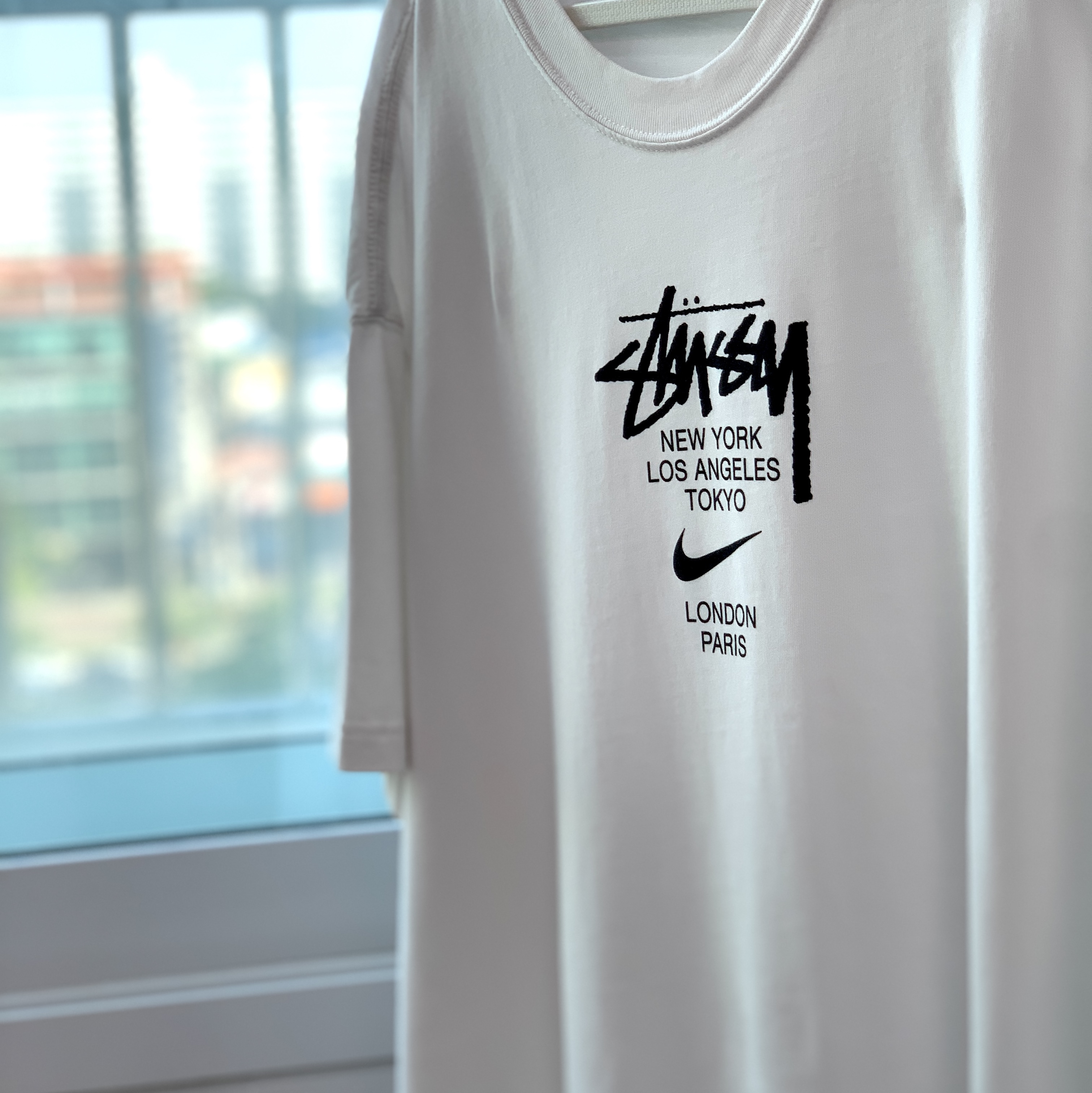 Nike x Stussy WT T-Shirt White - US/EU, Nike x Stussy WT T-Shirt White - Asia 착용 스타일