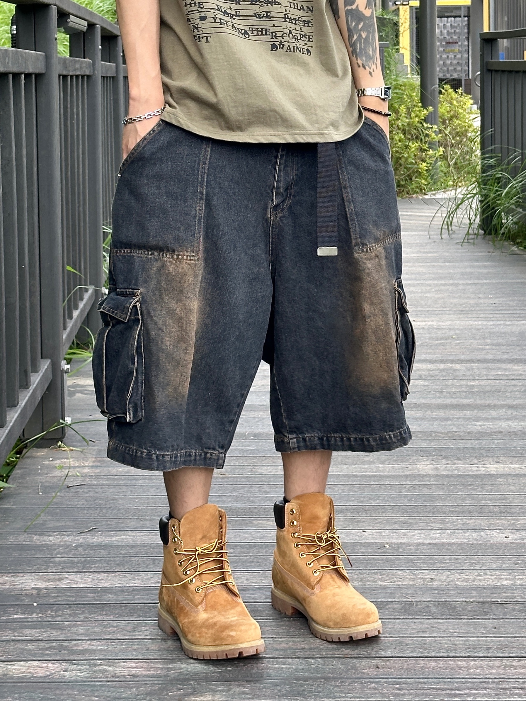 Timberland Premium 6 inch Waterproof Boot Wheat Nubuck - Wide 착용 스타일 - 4