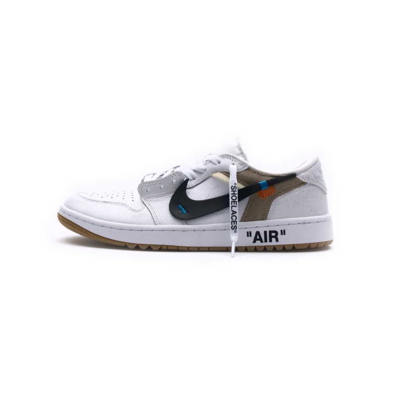 Jordan 1 Retro Low Golf White Pure Platinum 착용 스타일 - 1