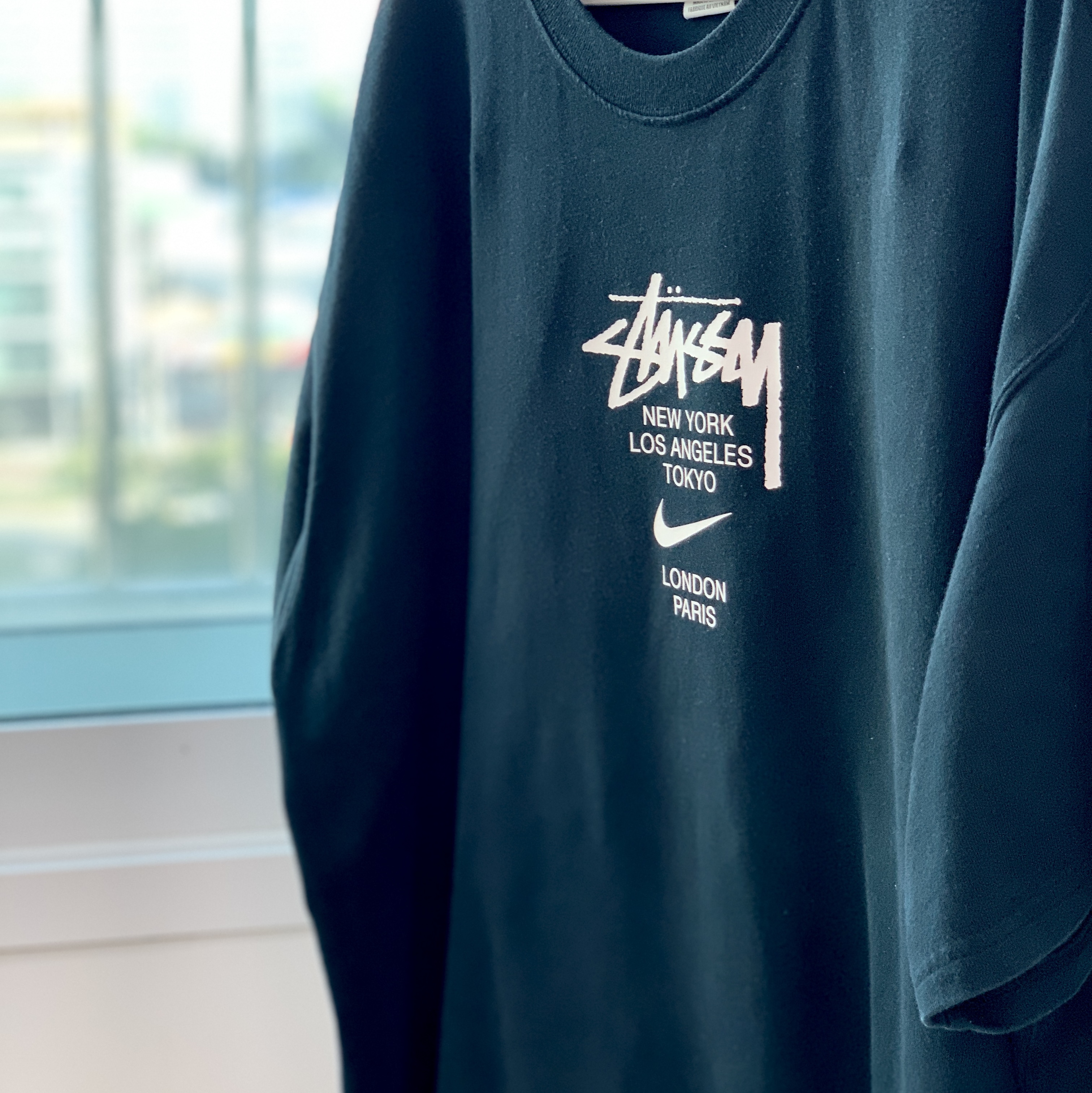 Nike x Stussy WT T-Shirt Black - US/EU, Nike x Stussy WT T-Shirt Black - Asia 착용 스타일