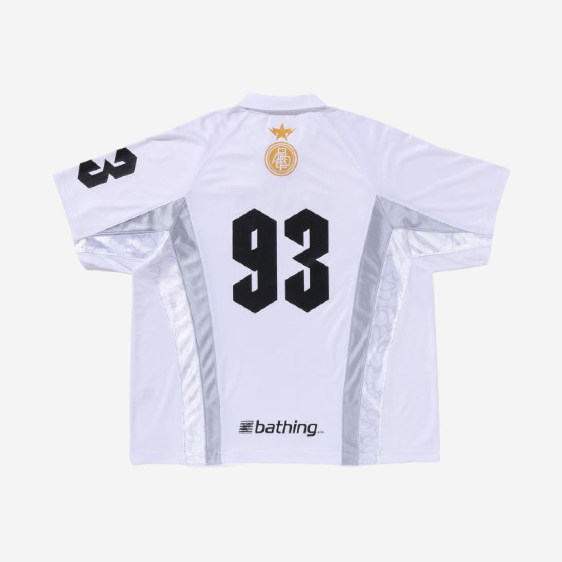 BAPE Multi Logo Relaxed Fit Soccer Jersey White 상세 이미지 2