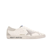 Golden Goose Superstar White Ice Gray Heel Tab Sneakers