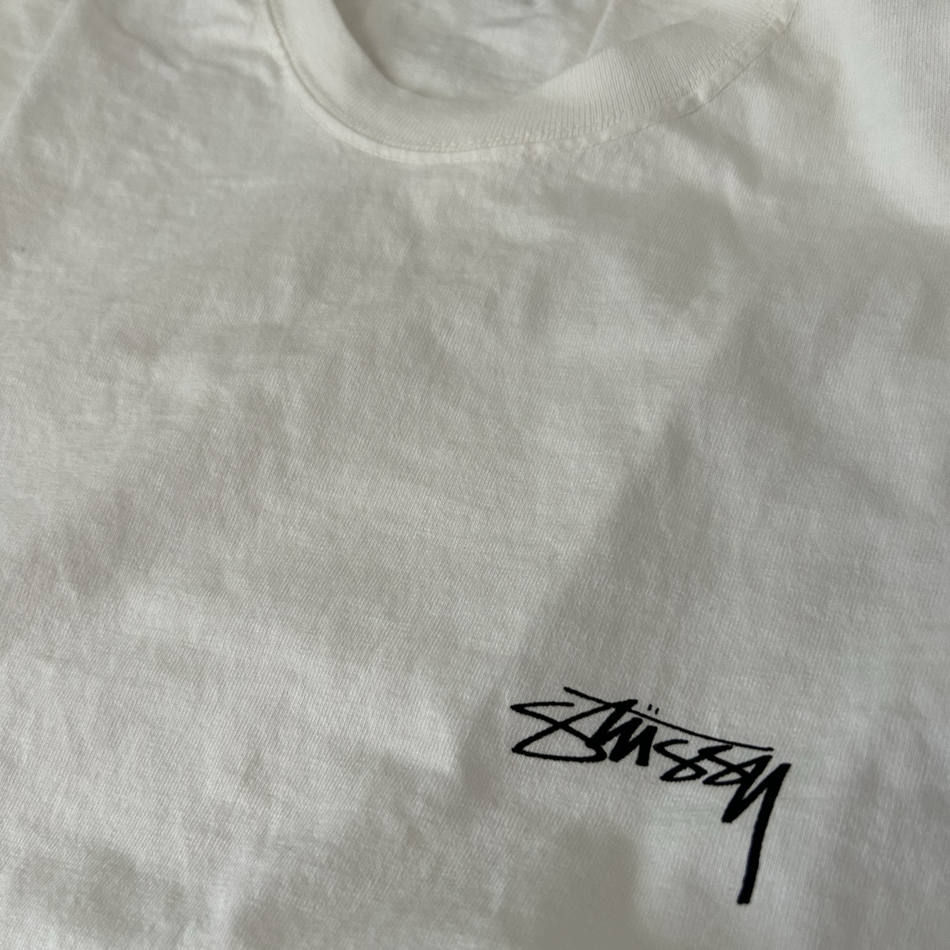 Stussy Smooth Stock Pigment Dyed T-Shirt Natural 착용 스타일