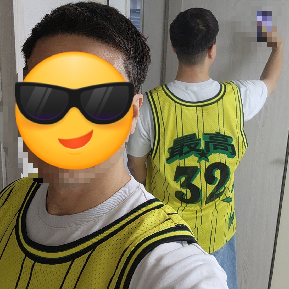 Supreme Star Basketball Jersey Yellow - 24SS, Supreme Coated Denim Camp Cap Black - 24SS 착용 스타일 - 3