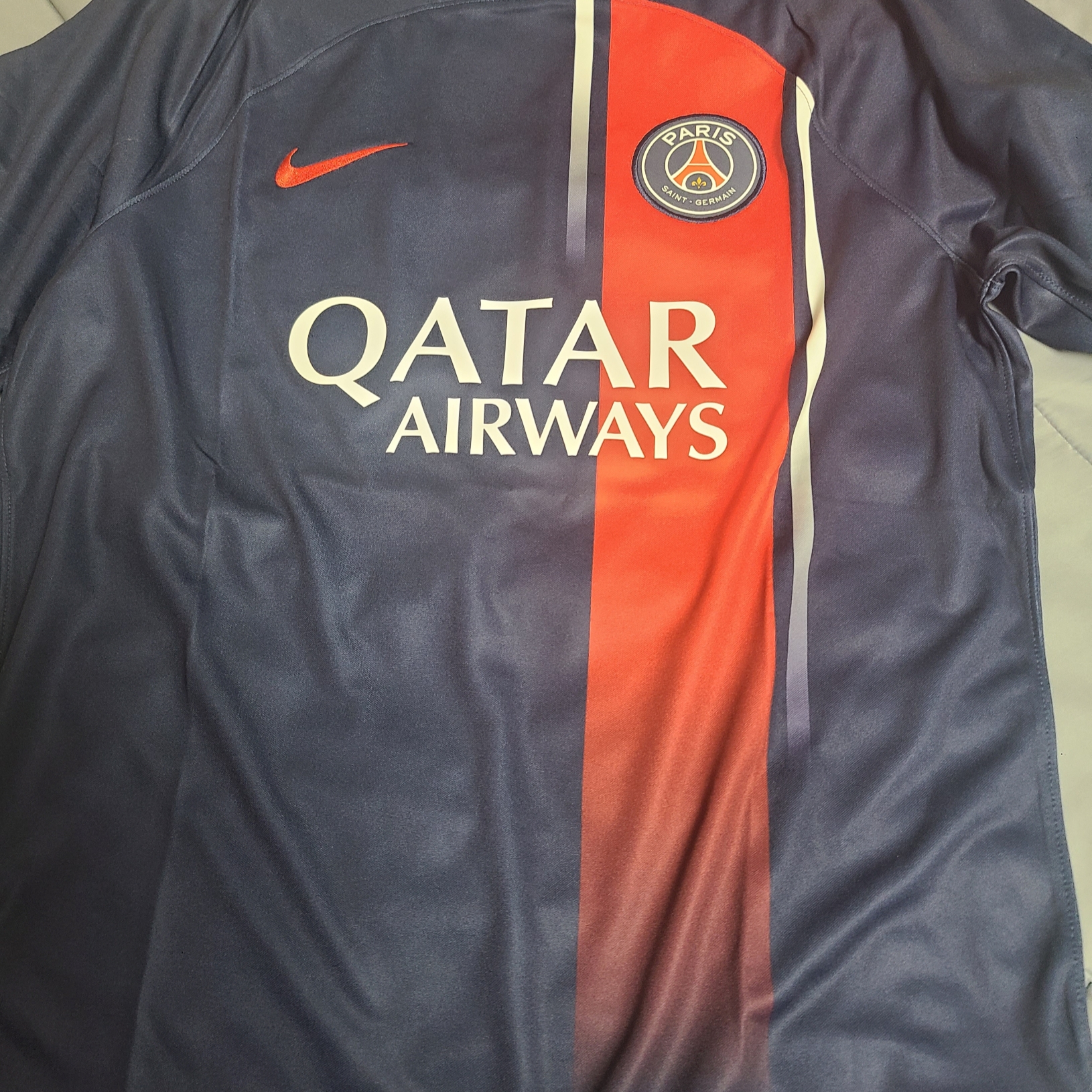 Nike Paris Saint-Germain 2023/24 Dri-Fit Stadium Home Jersey Midnight Navy (Non Marking Ver.) 착용 스타일 - 1