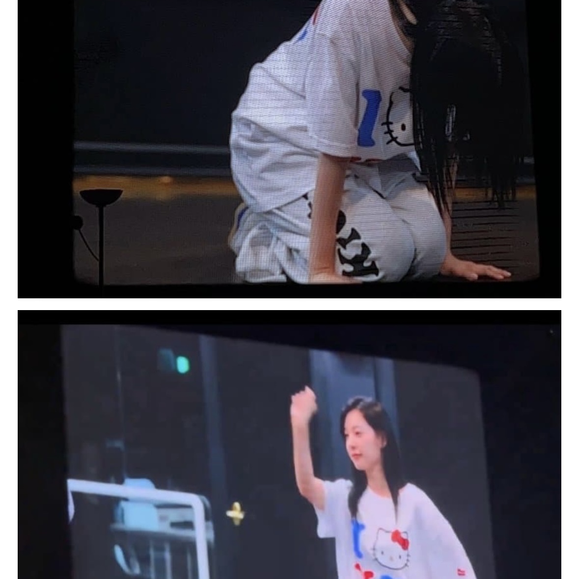 Open Yy x Hello Kitty T-Shirt White 착용 스타일
