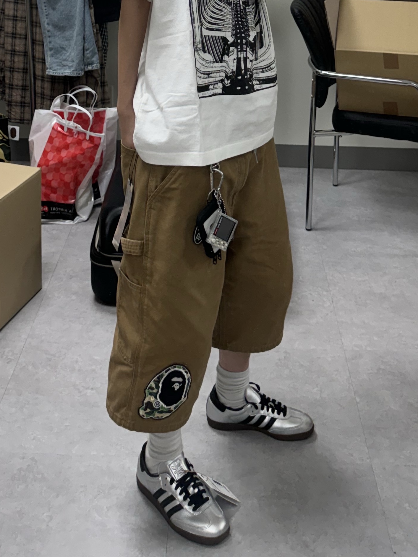 Cav Empt VS JDF7 T-Shirt White - 24SS, Supreme x Tetris Mini Clear - 24SS 착용 스타일 - 3