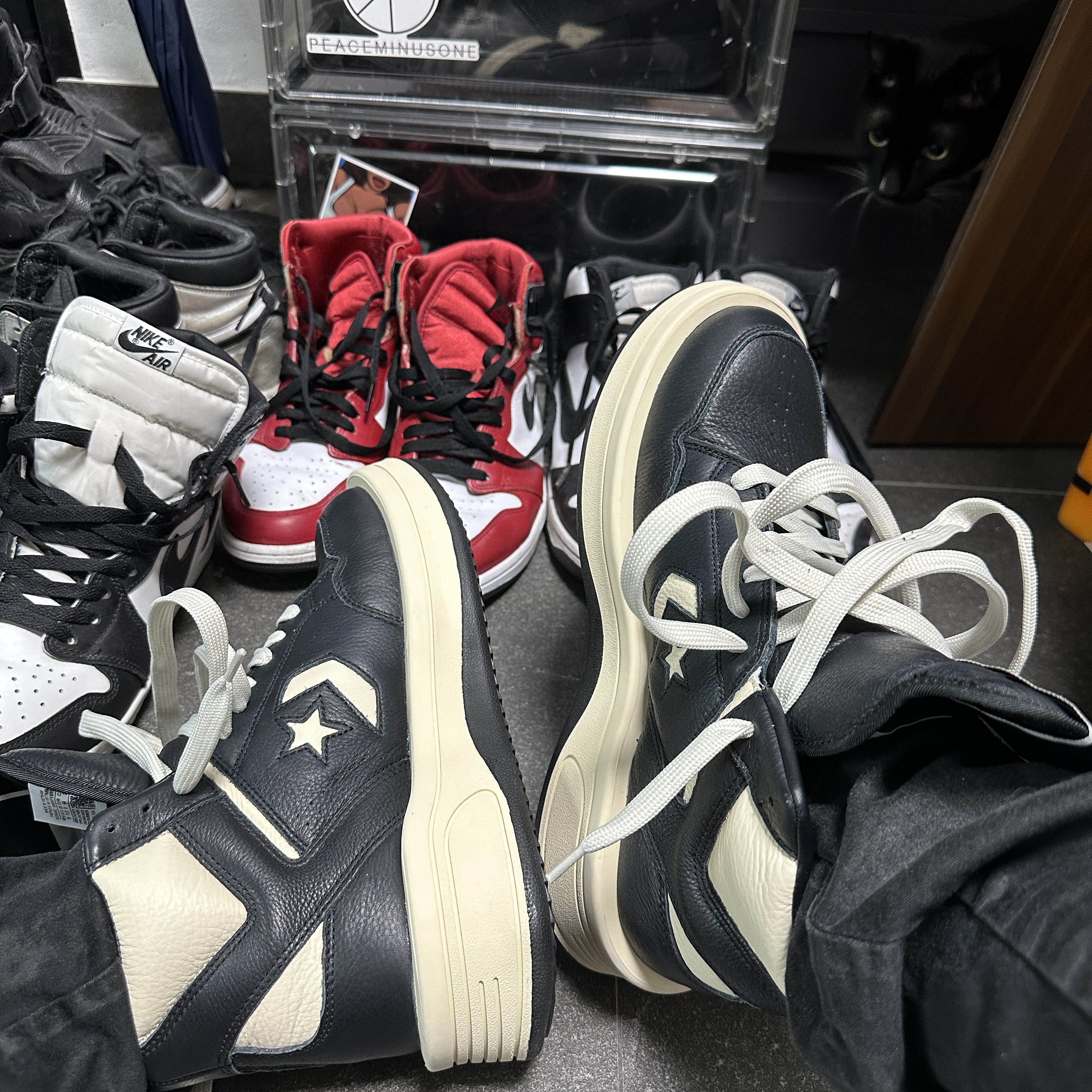 Converse x Drkshdw Turbowpn Black Cream, Converse x Drkshdw Turbowpn Black 착용 스타일 - 4