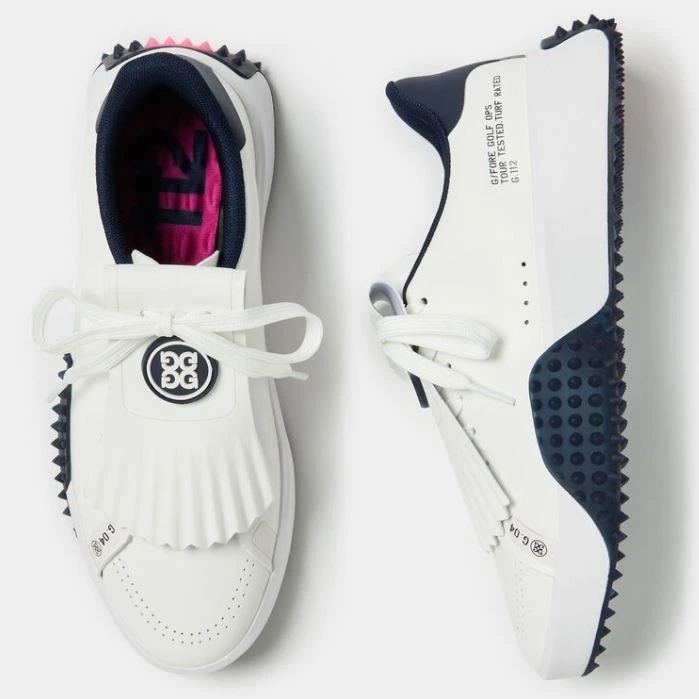(W) G/Fore G.112 Kiltie Golf Shoes Snow Twilight 착용 스타일 - 1