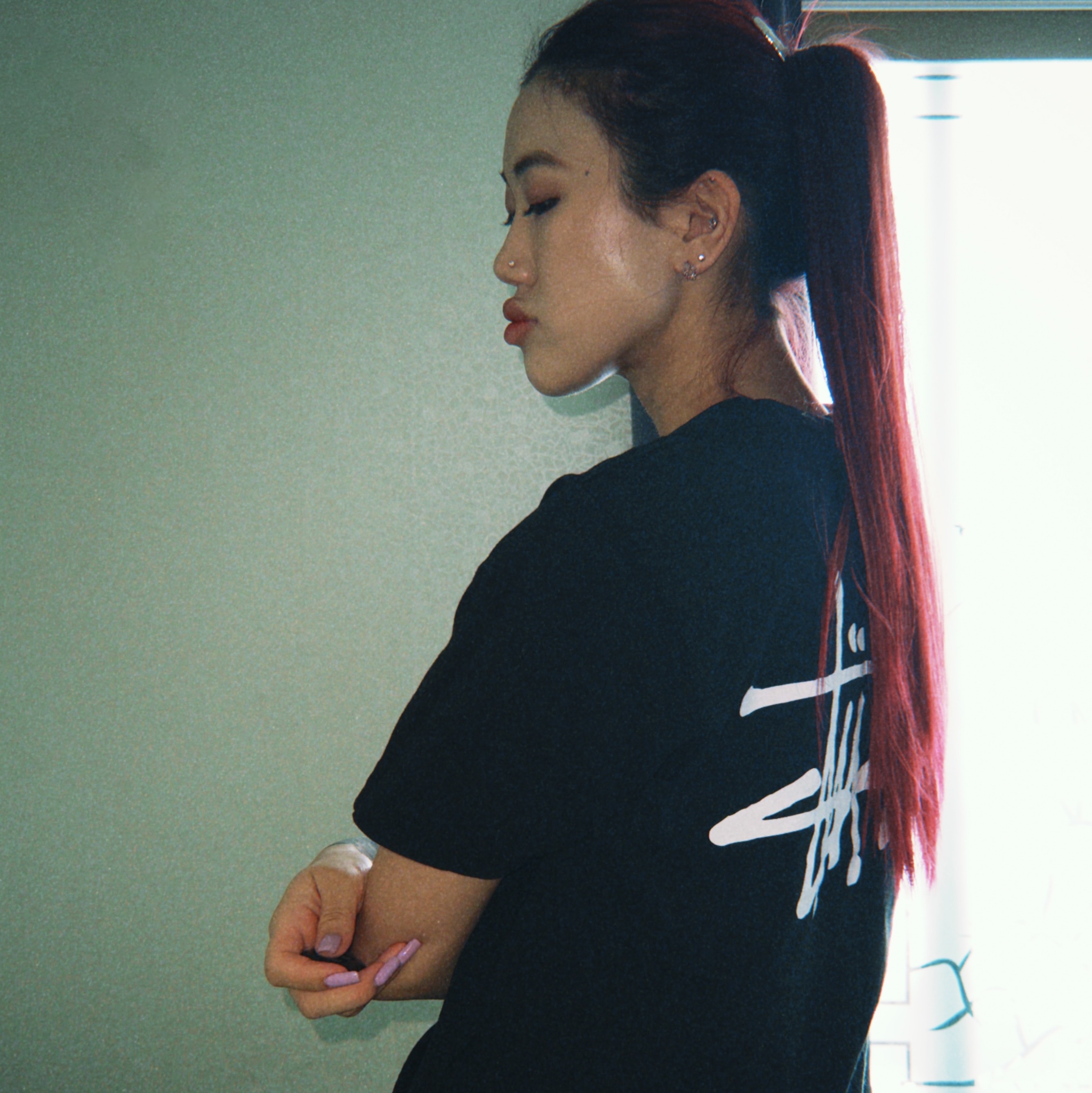 Stussy Basic Stussy T-Shirt Black 2024, 2025 착용 스타일 - 1