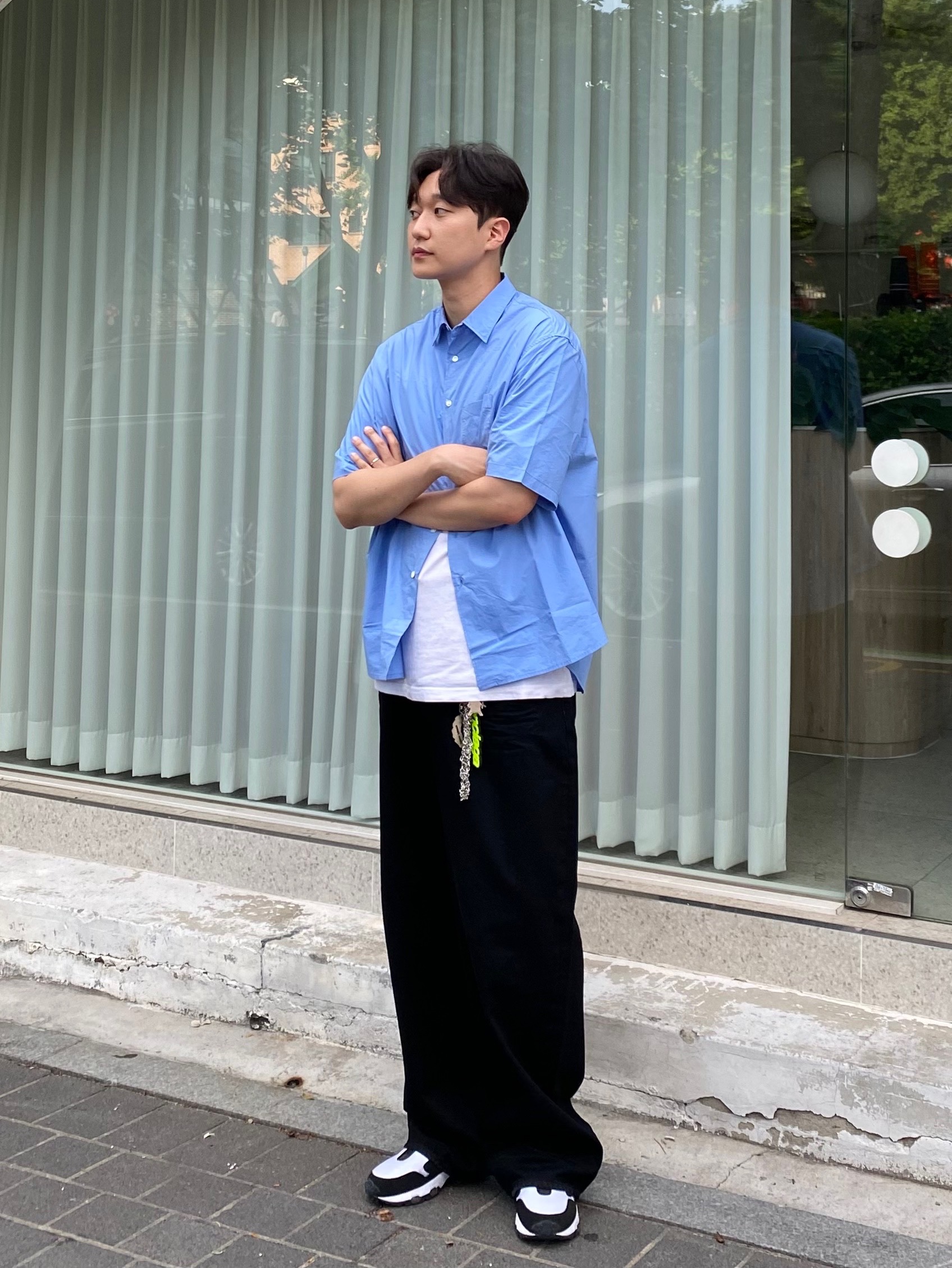 Nike x Comme des Garcons Homme Plus Air Max Sunder SP White Black 착용 스타일 - 3