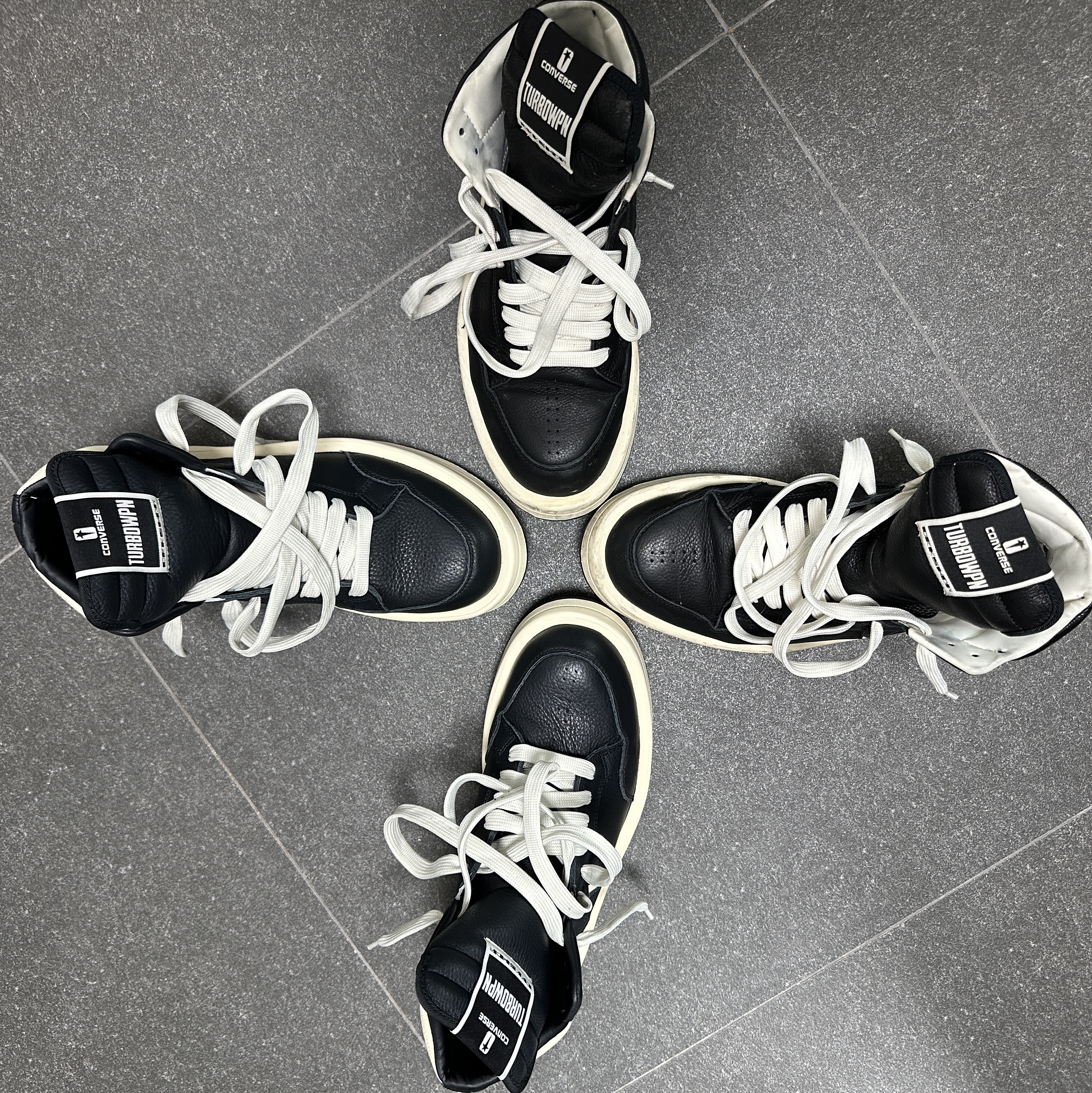 Converse x Drkshdw Turbowpn Black Cream, Converse x Drkshdw Turbowpn Black 착용 스타일 - 5