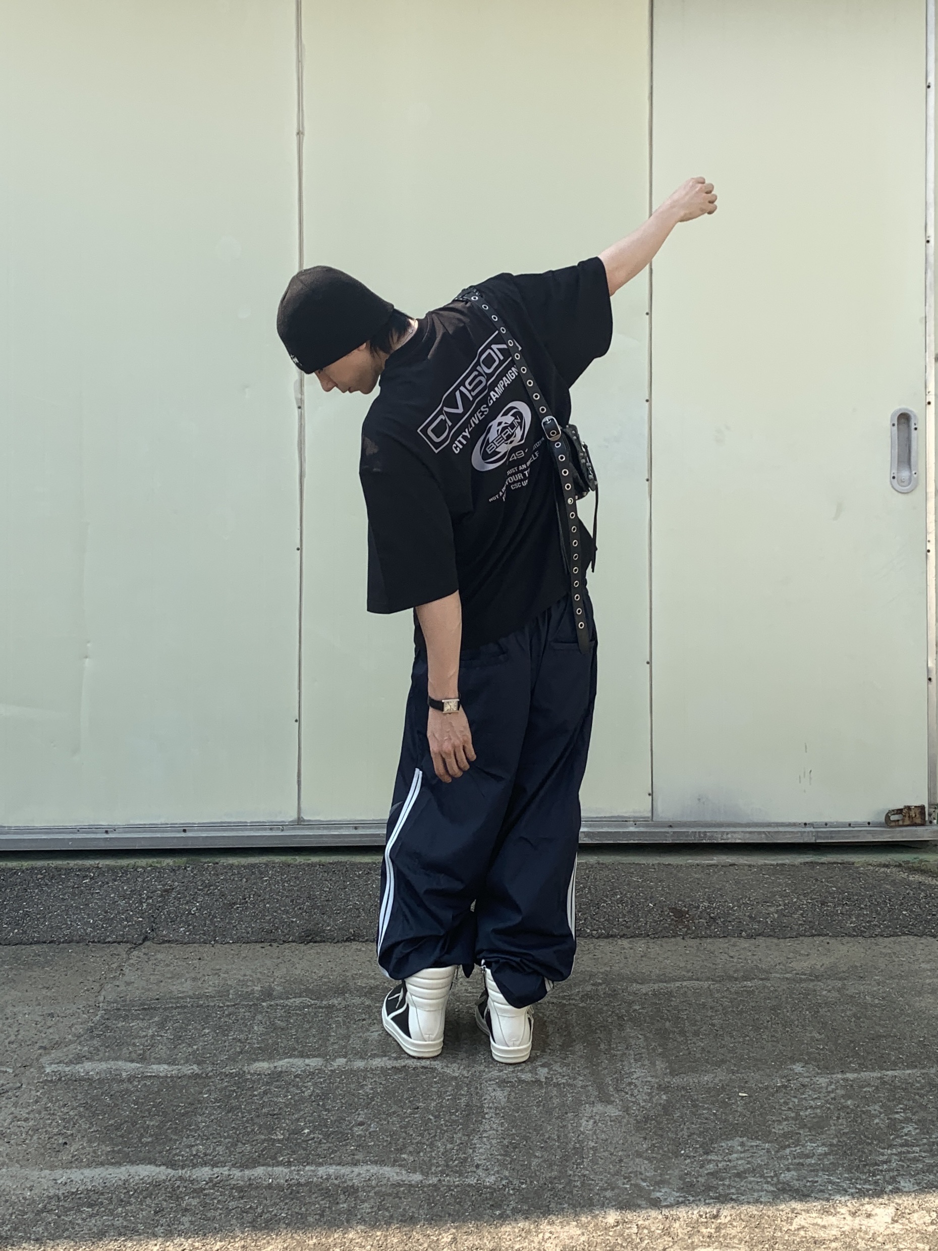 Stussy Basic Skullcap Beanie Black, Rick Owens Geobasket Full Grain Calf Leather Strobe Sneakers Black Milk White 착용 스타일 - 9