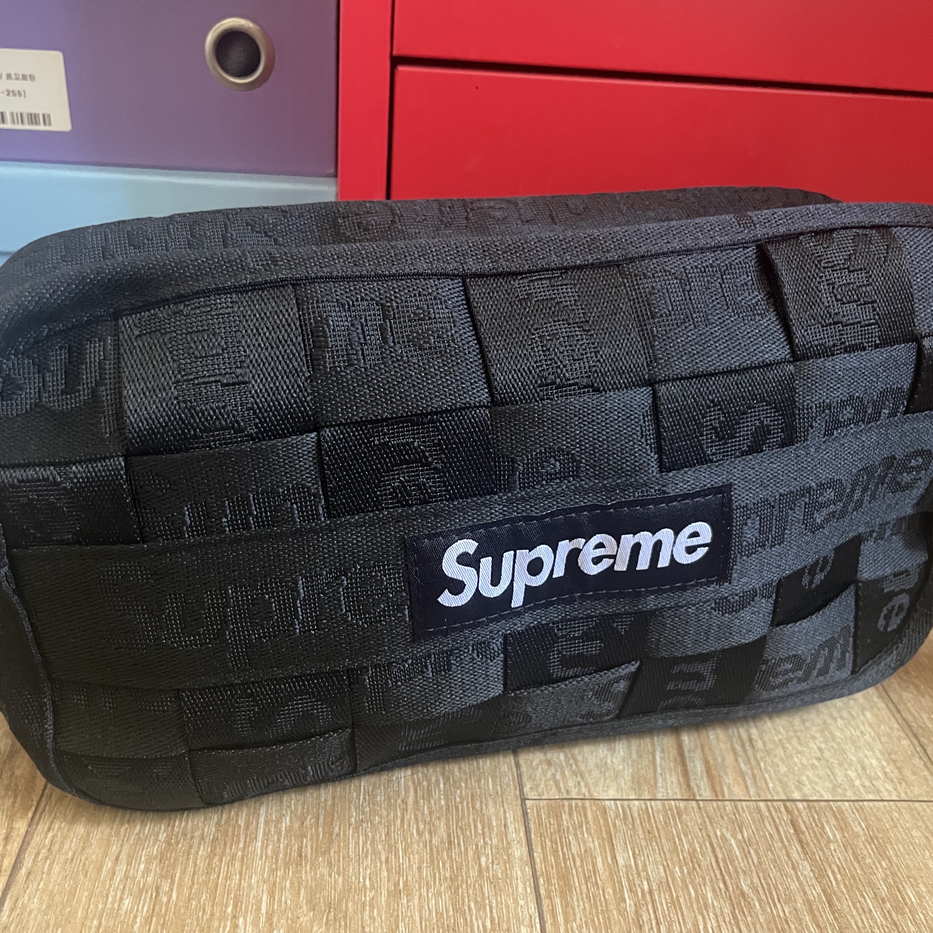 Supreme Woven Utility Bag Black - 24SS 착용 스타일