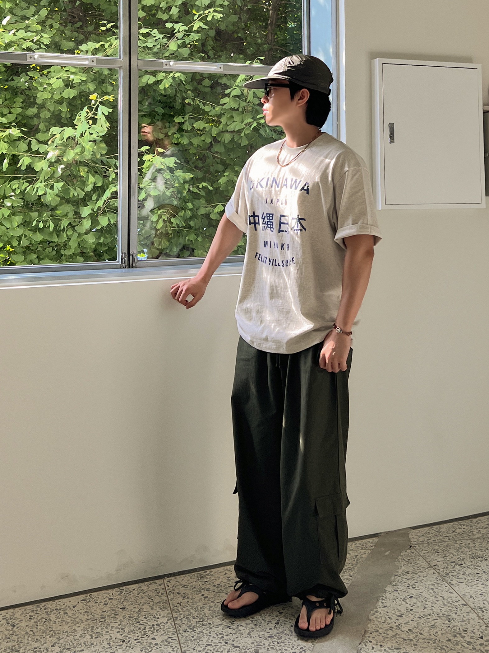 Oofos OOriginal Black, Oofos x Andersson Bell OOriginal Sandal 착용 스타일 - 1