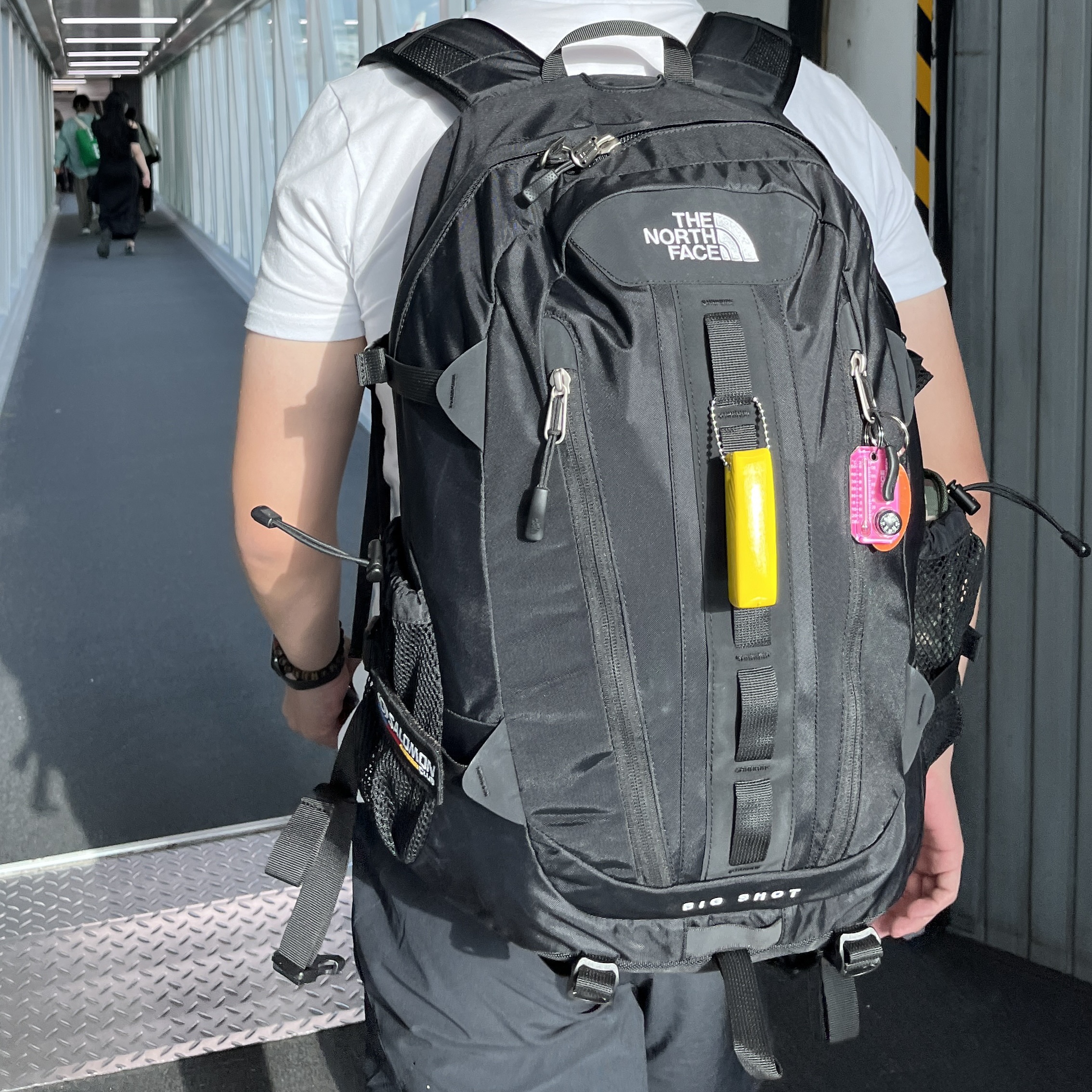 The North Face Big Shot Black 착용 스타일