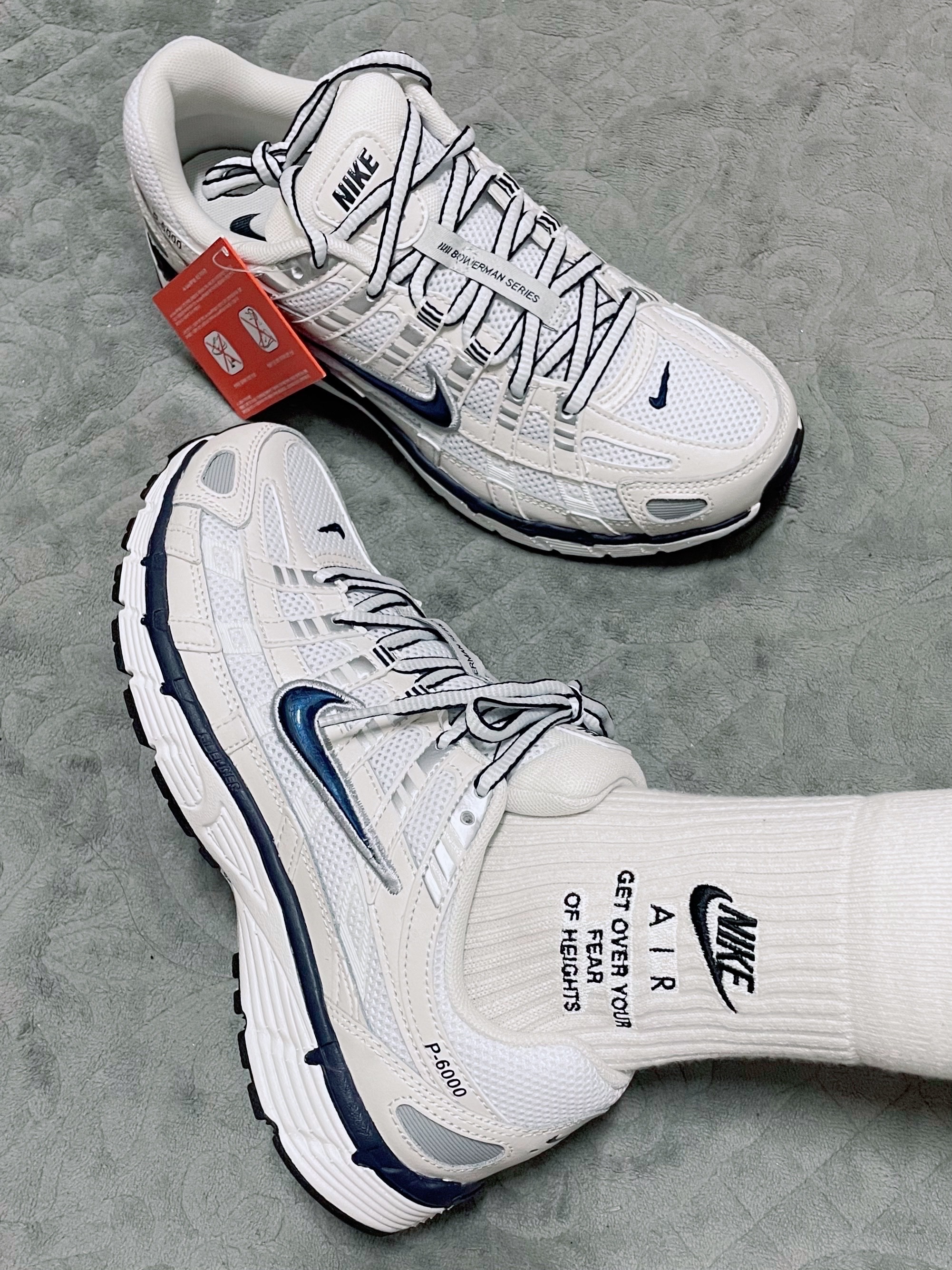 Nike P-6000 Phantom Summit White 착용 스타일 - 1
