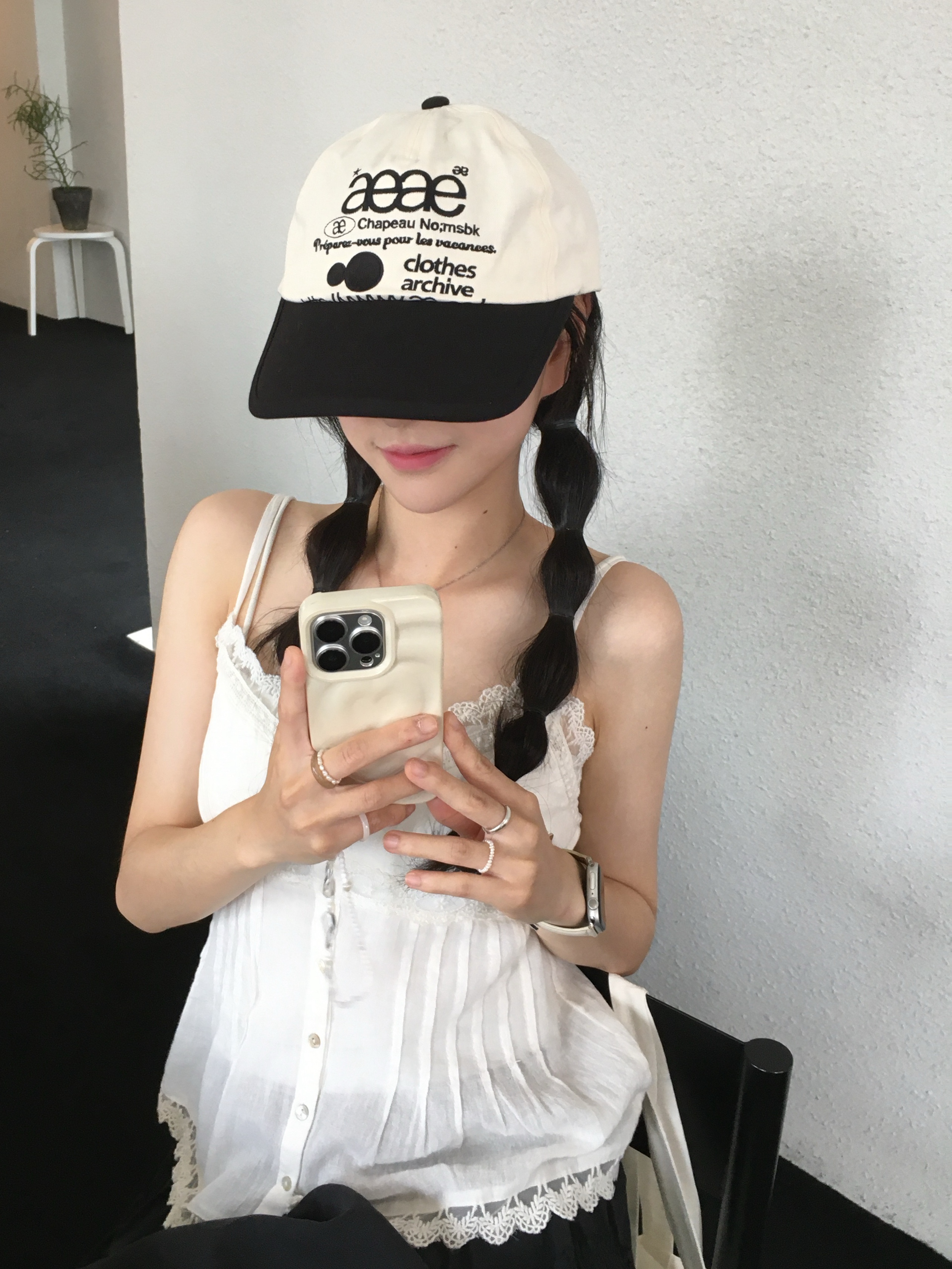 Aeae Web Logo Mesh Cap Black, (W) Hunter Original Tall Rain Boots Black 착용 스타일 - 2