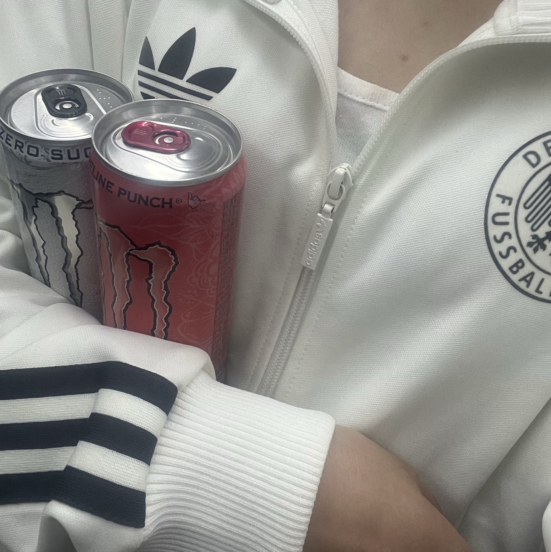 Adidas German Beckenbauer Track Top Off White - KR Sizing 착용 스타일