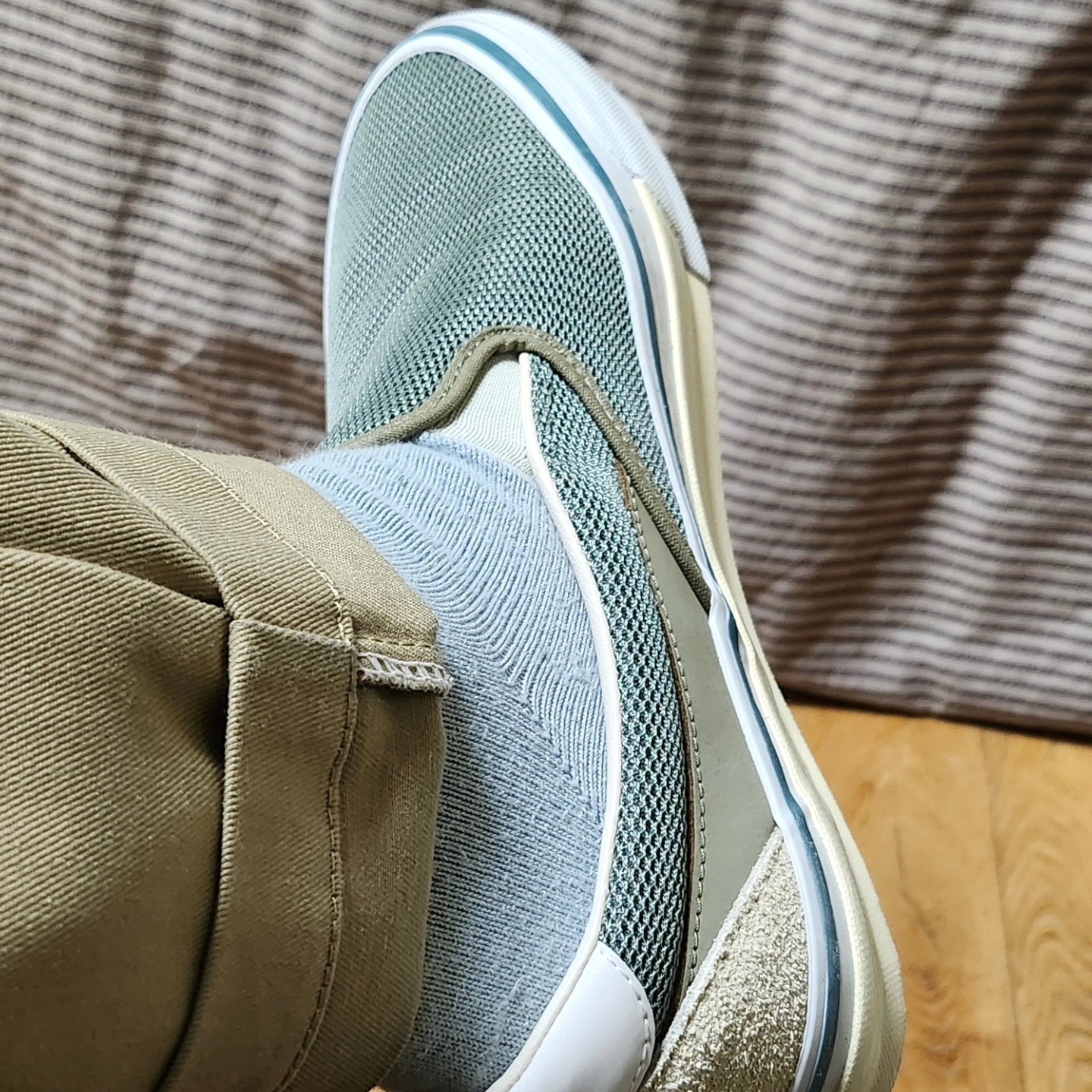 Vans TDC Slip-On Reissue 98 SP LX Green 착용 스타일 - 3