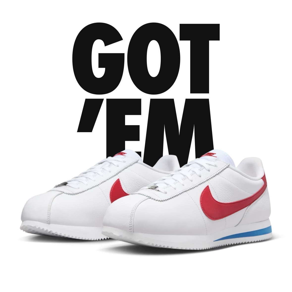 Nike Cortez Varsity Red White & Blue 착용 스타일