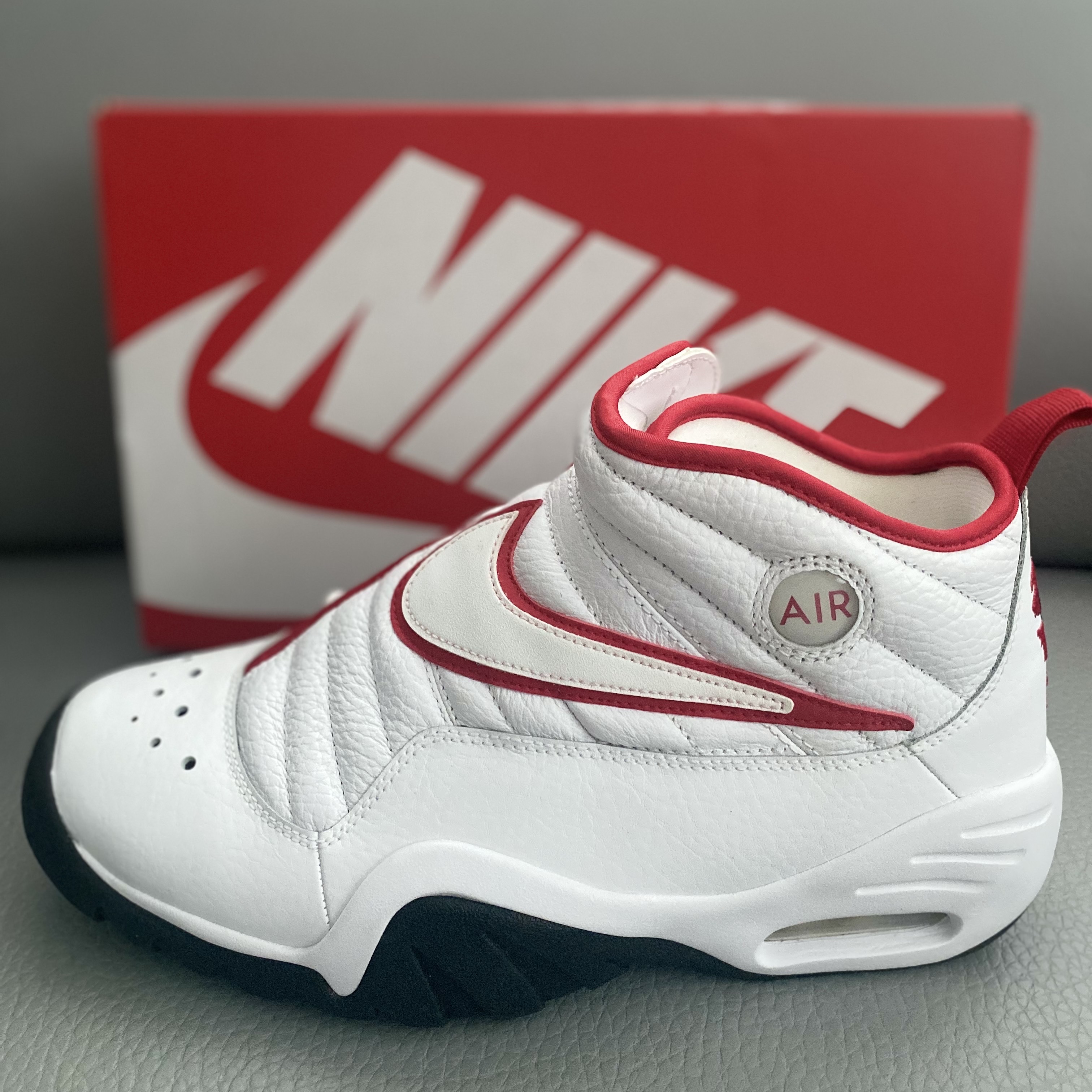 Nike Air Shake NDestrukt White Red 착용 스타일