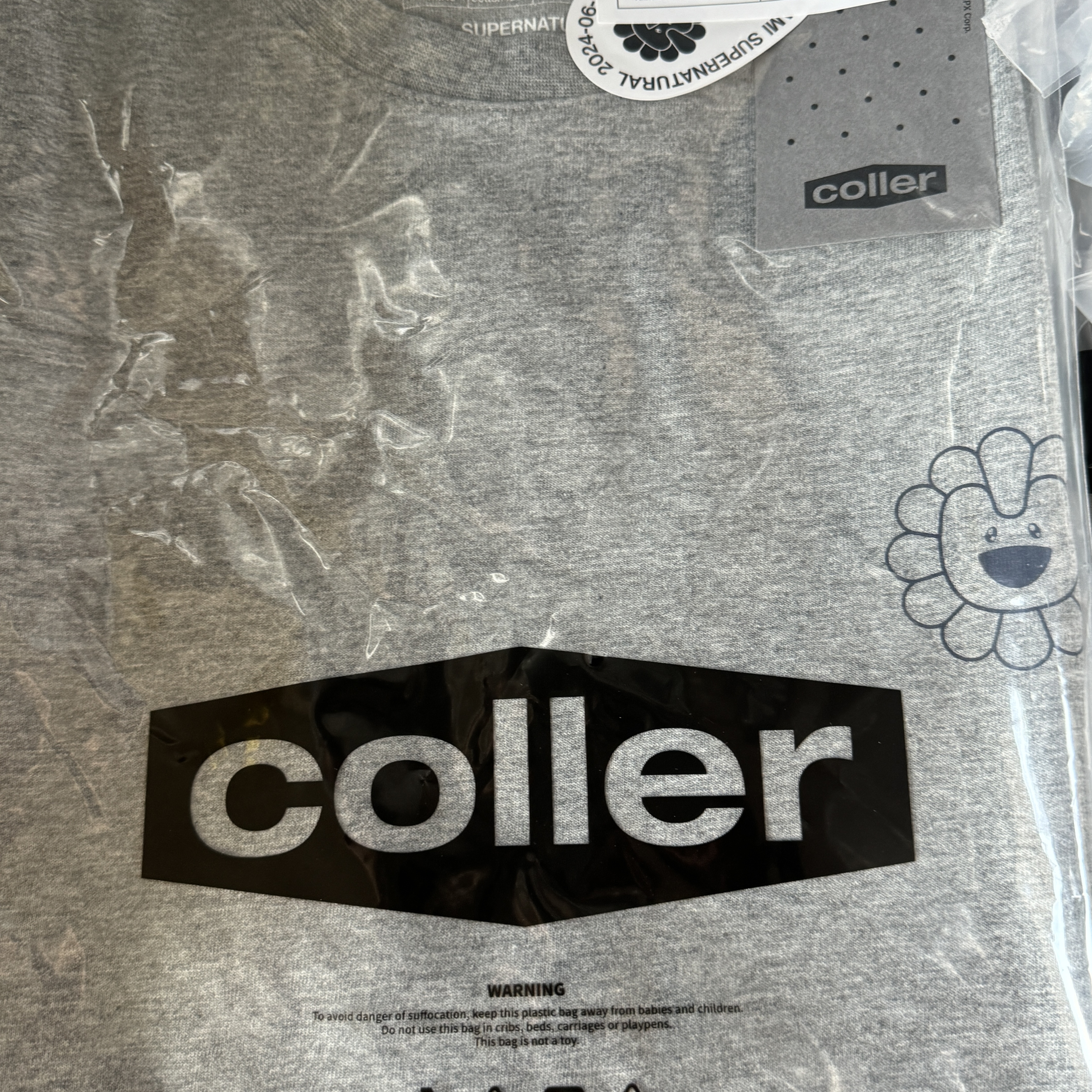 NewJeans x Murakami T-Shirt Grey 착용 스타일