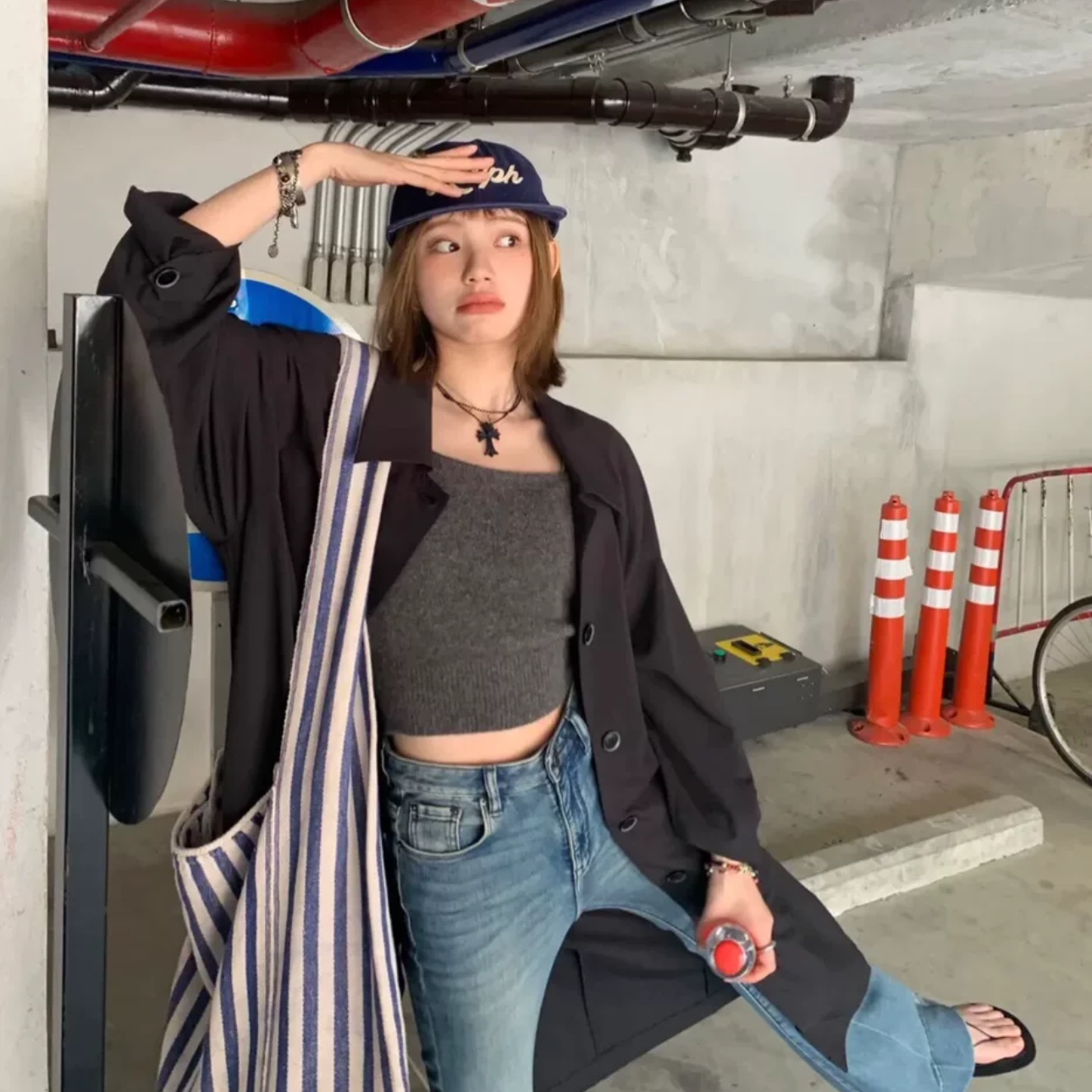 Chrome Hearts Silichrome CH Cross Pendant Black 2022/2023/2025 착용 스타일
