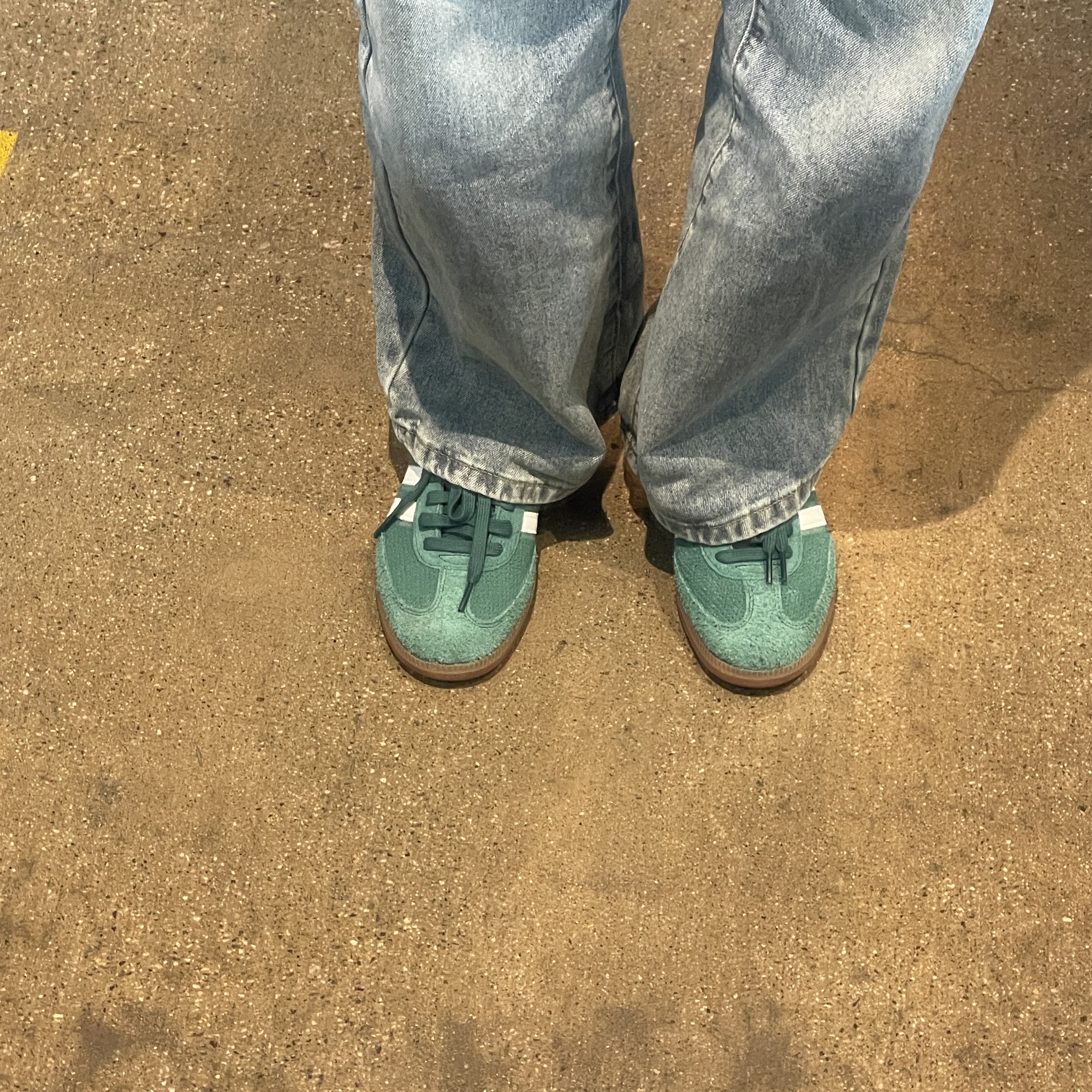 Adidas Samba OG Collegiate Green 착용 스타일