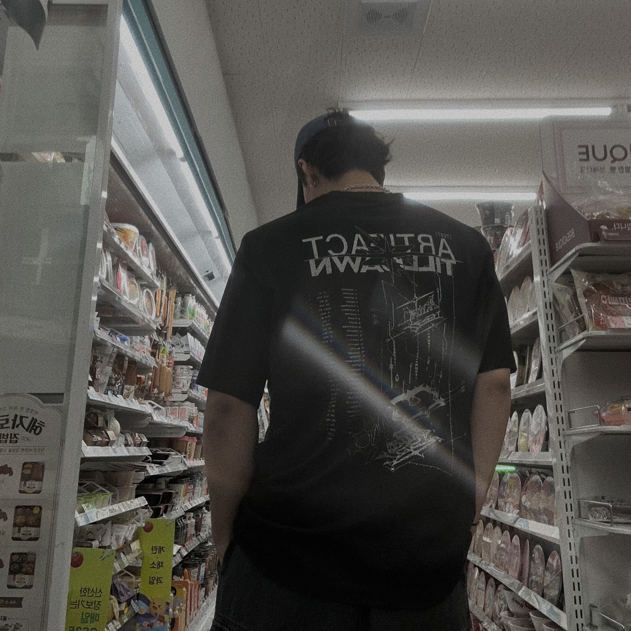 Test Artifact x Tilldawn Prototype T-Shirt Black 착용 스타일 - 2