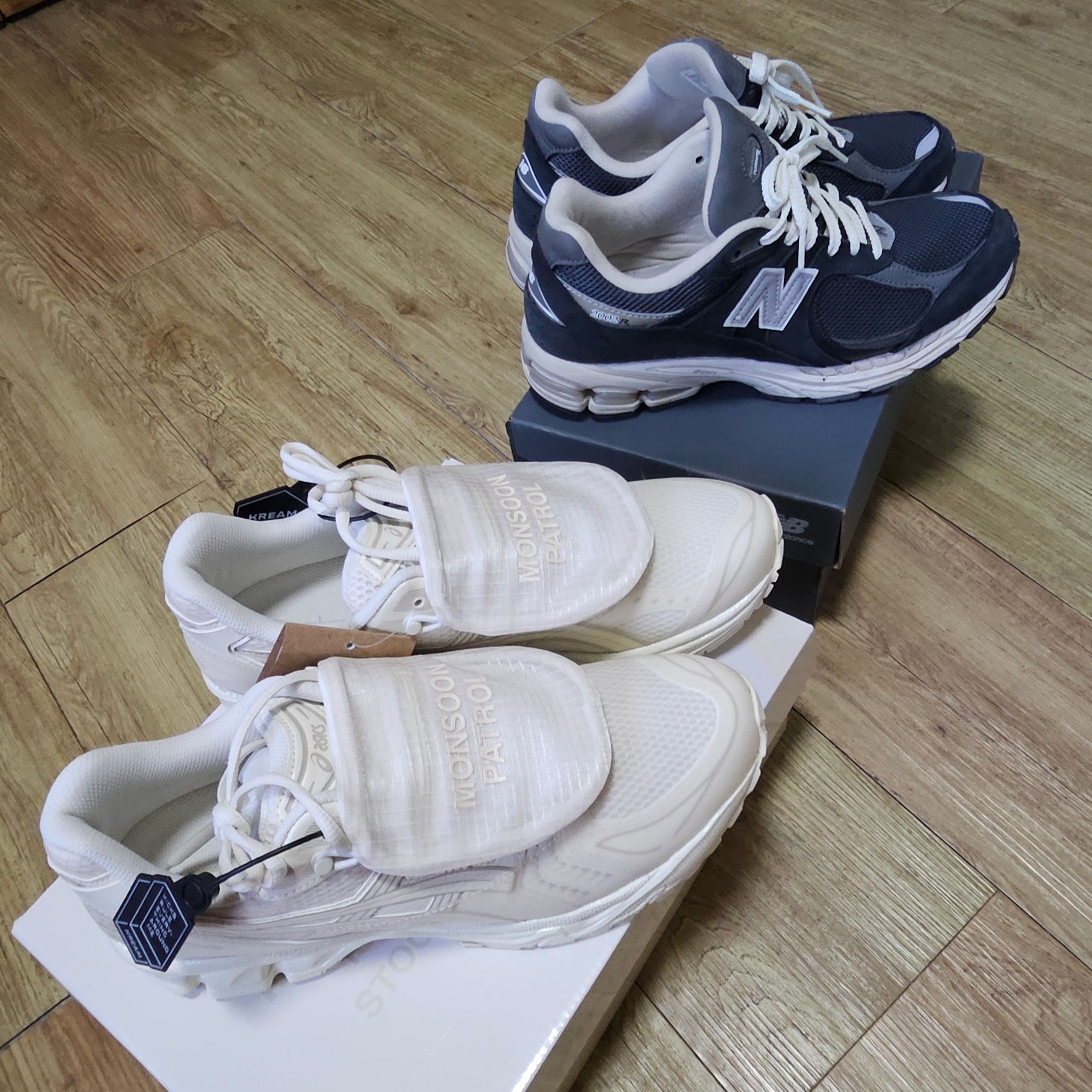 Asics x Limited Edt x SBTG Gel-Kayano 14 Monsoon Patrol Cream 착용 스타일