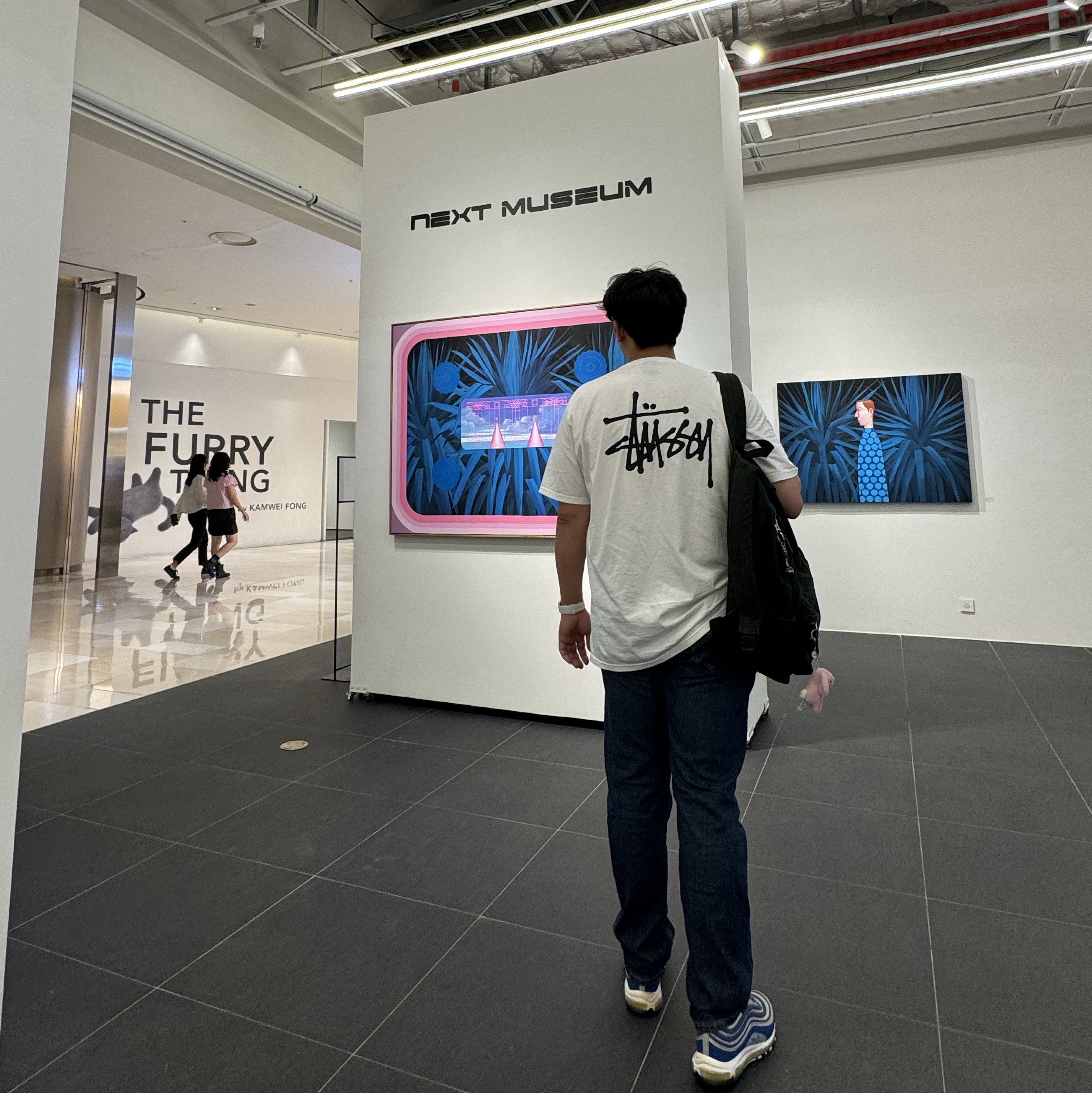 Stussy Basic Stussy T-Shirt White 2024, 2025, Stussy Canvas Backpack Washed Black 착용 스타일