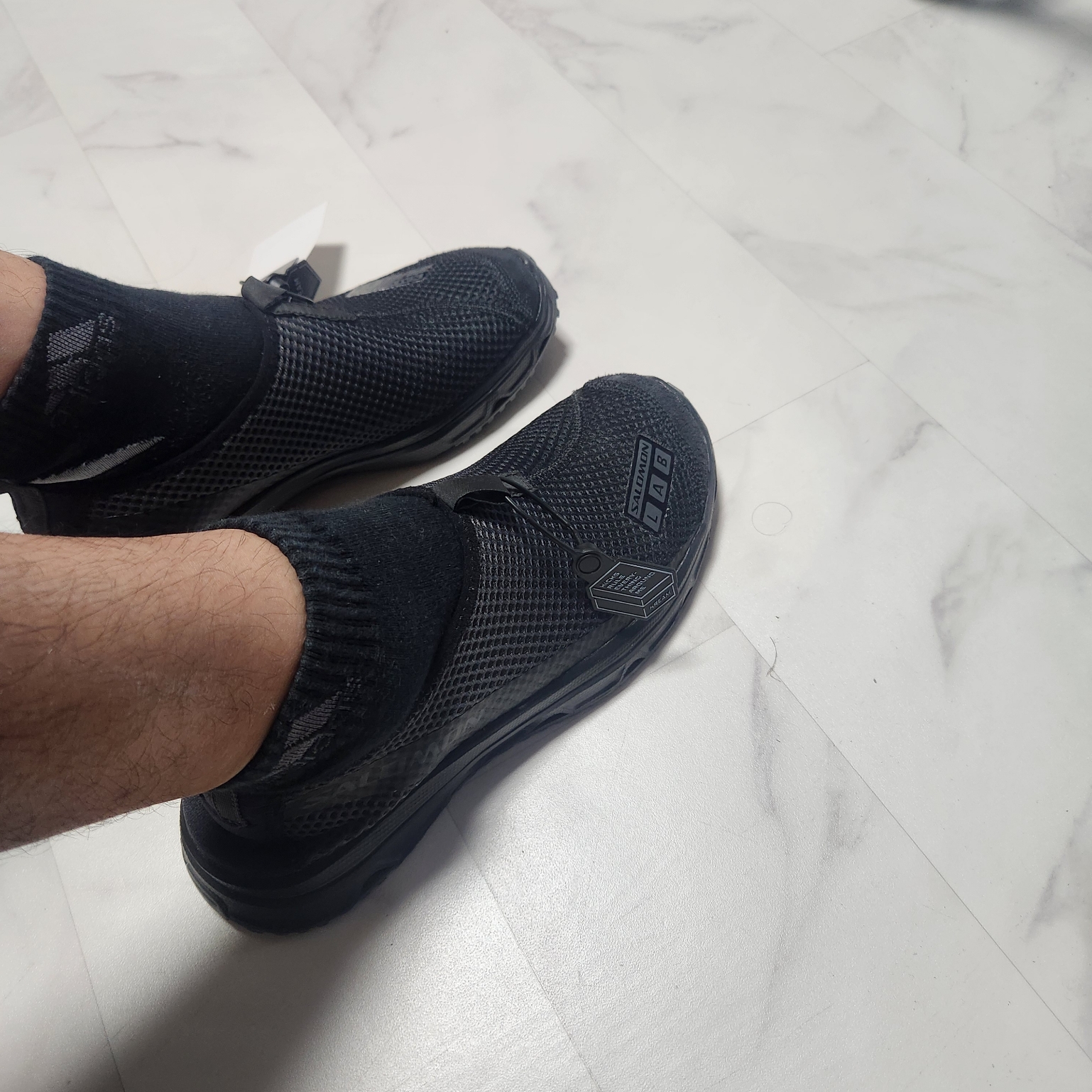 Salomon RX Moc 3.0 Suede Black Magnet 착용 스타일