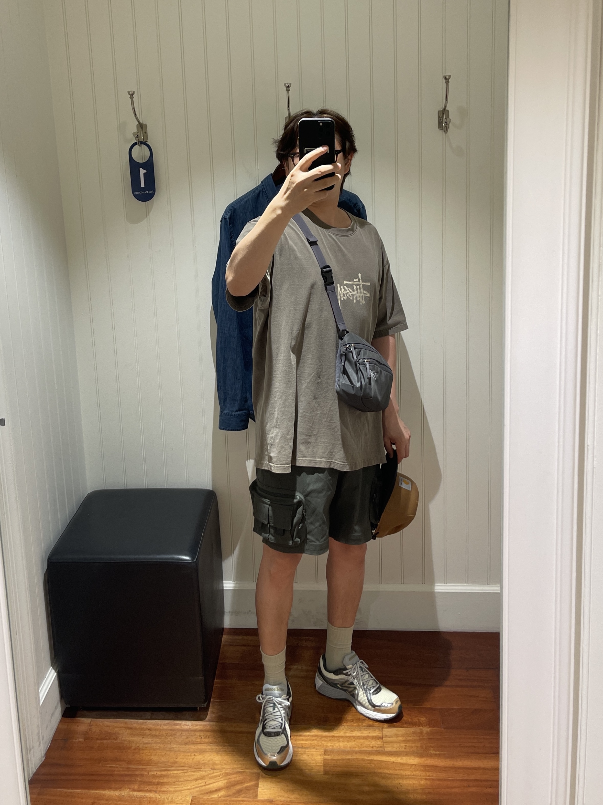 New Balance x Aime Leon Dore 860v2 Green, Nike ACG Cargo Shorts Sequoia - Asia 착용 스타일 - 1
