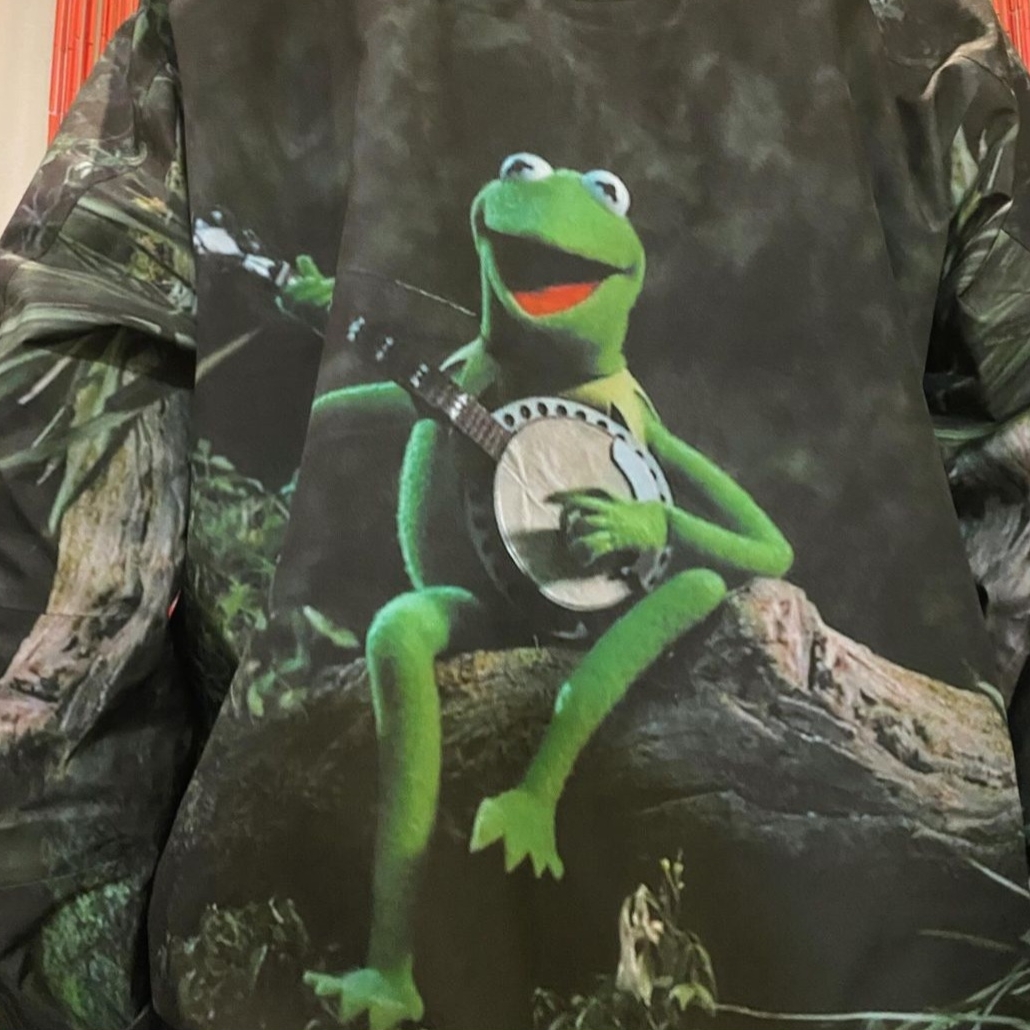 Supreme Gore-Tex Taped Seam Shell Jacket Kermit The Frog - 24SS 착용 스타일