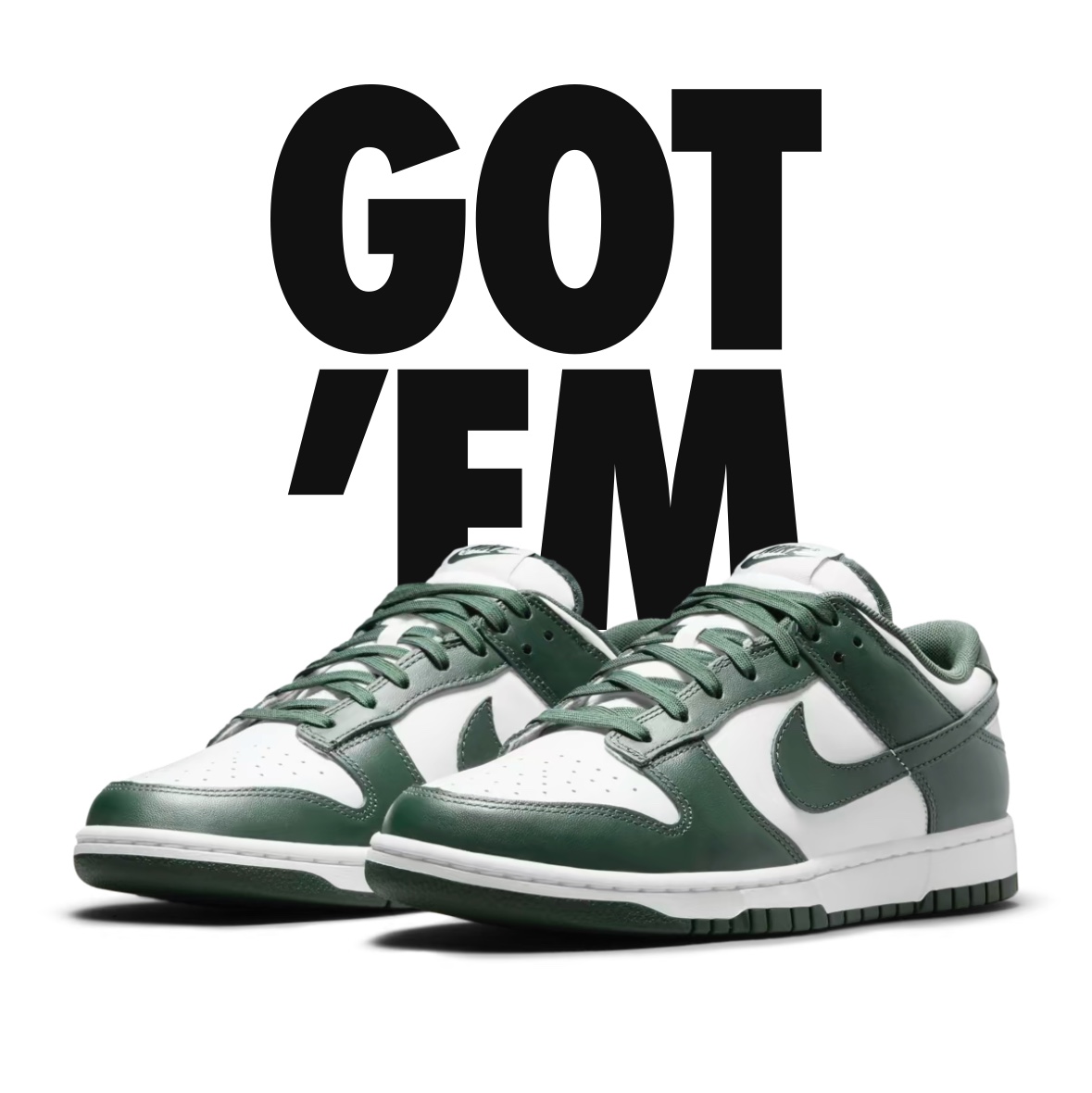 Nike Dunk Low Retro Varsity Green 착용 스타일