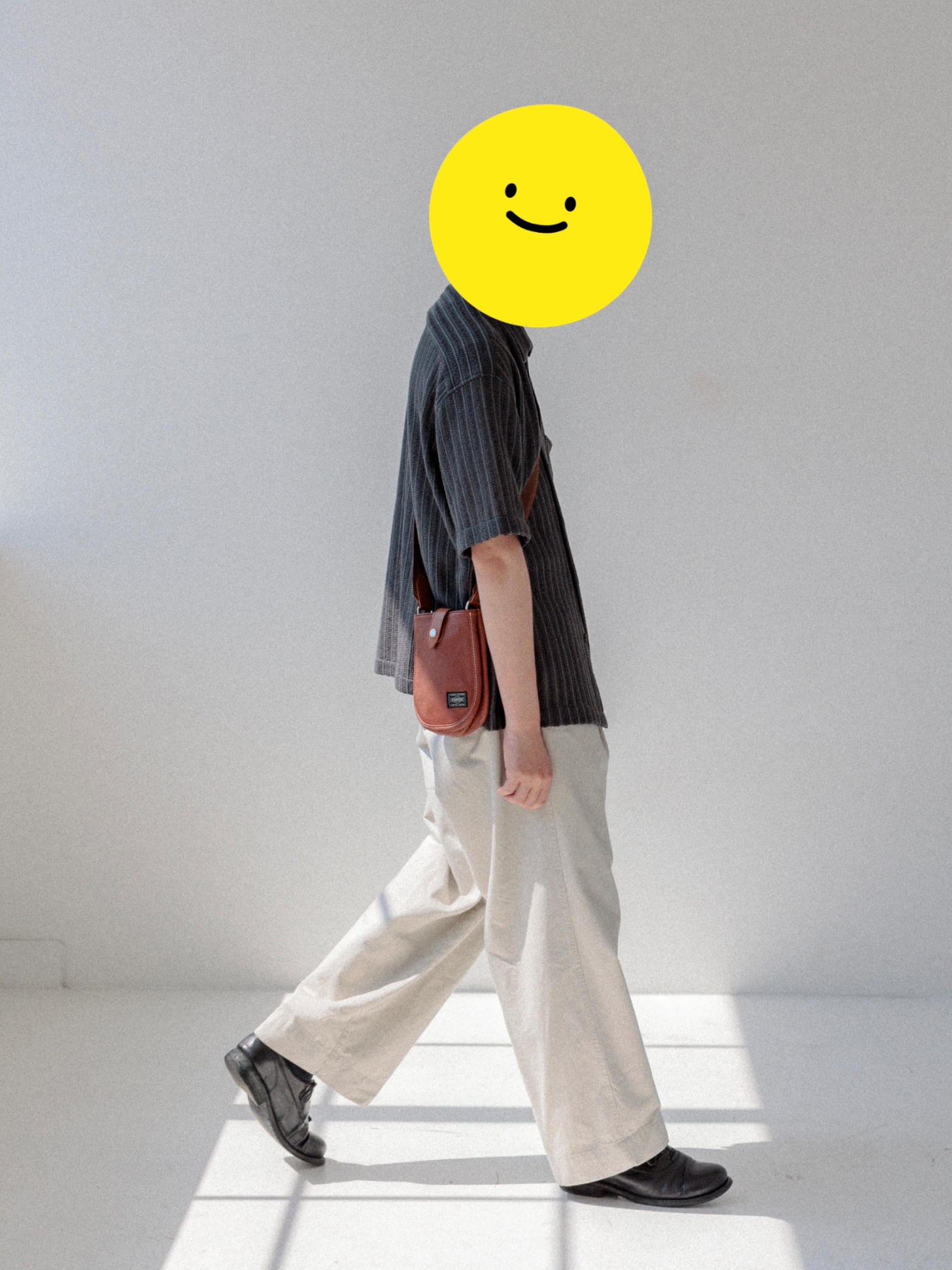 Porter Cisco Shoulder Bag S Brown 착용 스타일 - 3